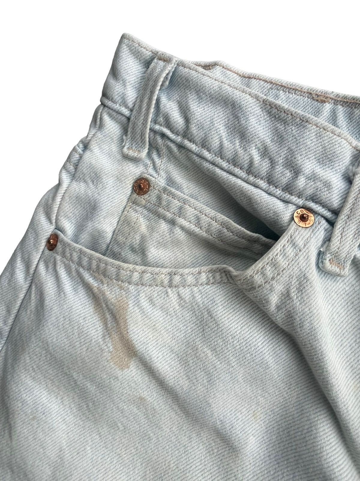 Levi's Vintage 1991 Levis 505 e Orange Tag Faded Denim Size US 32 / EU 48 - 7 Thumbnail