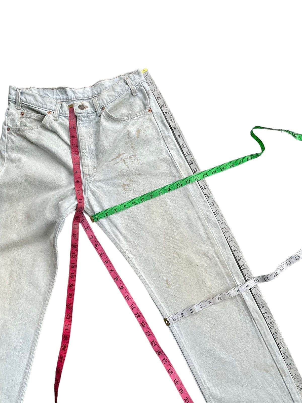 Levi's Vintage 1991 Levis 505 e Orange Tag Faded Denim Size US 32 / EU 48 - 23 Thumbnail