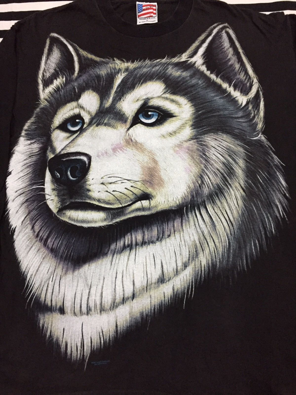 Vintage 🔥Last Drop🔥 RARe 1995 Trinity Products Overprinted Wolf Size US L / EU 52-54 / 3 - 2 Thumbnail