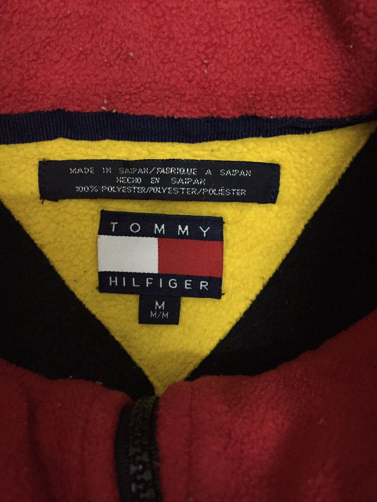 Tommy Hilfiger × Tommy Jeans Vintage Oversize Tommy Hilfiger Fleece Jacket Size US M / EU 48-50 / 2 - 2 Thumbnail
