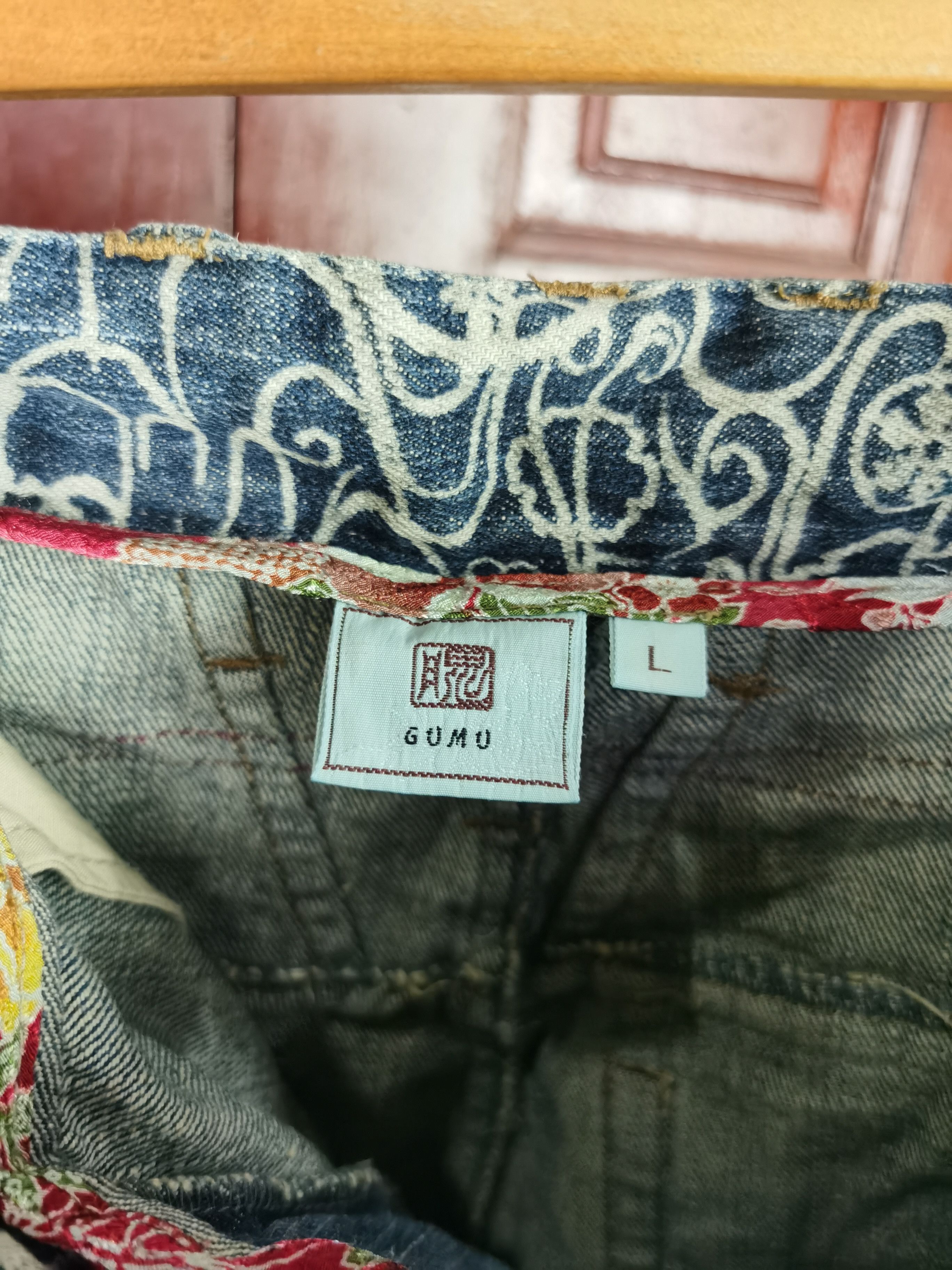Japanese Brand RARE Gumu Double Pocket Japanese Design Denim Size US 33 - 7 Thumbnail
