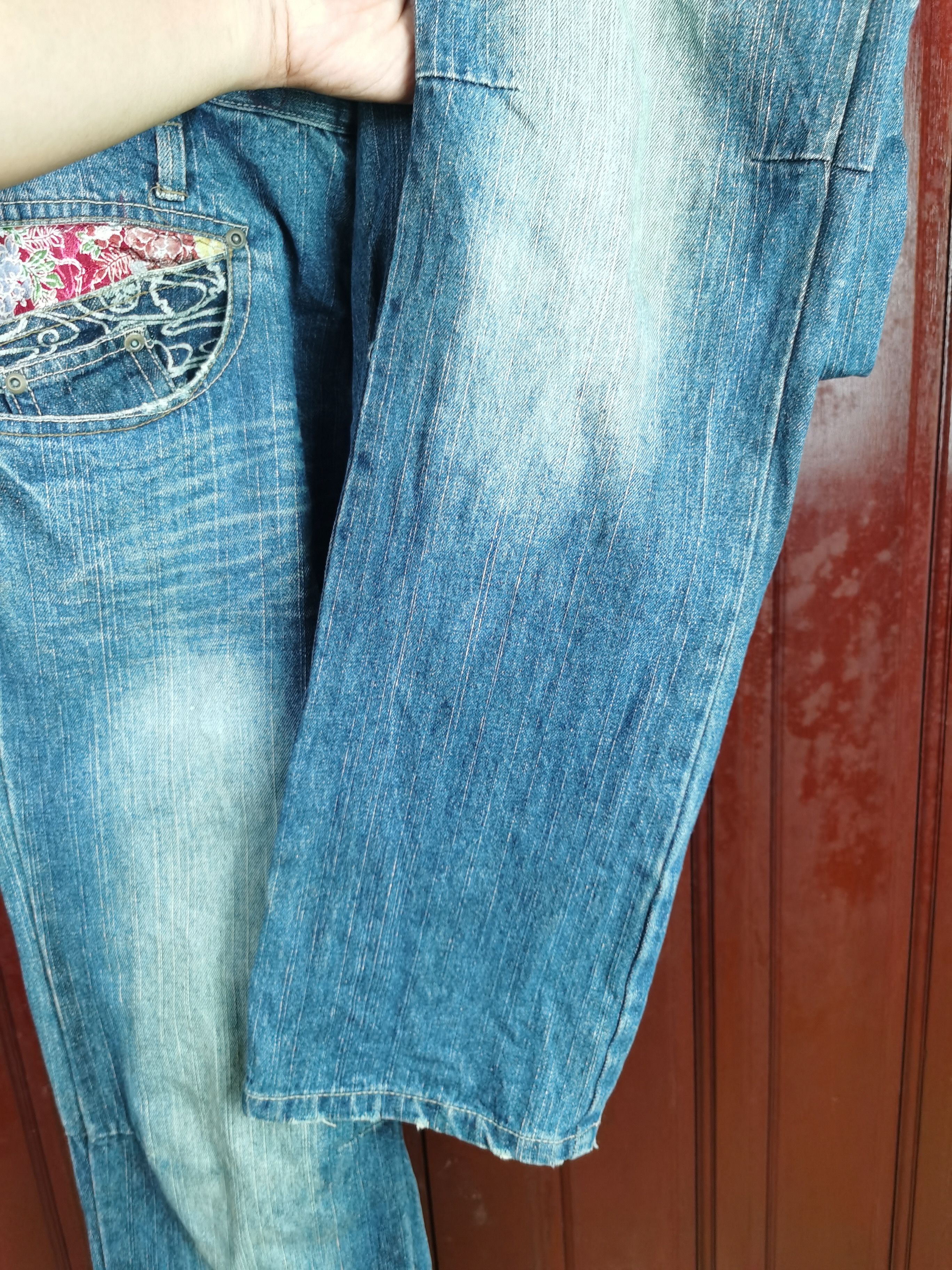 Japanese Brand RARE Gumu Double Pocket Japanese Design Denim Size US 33 - 17 Thumbnail
