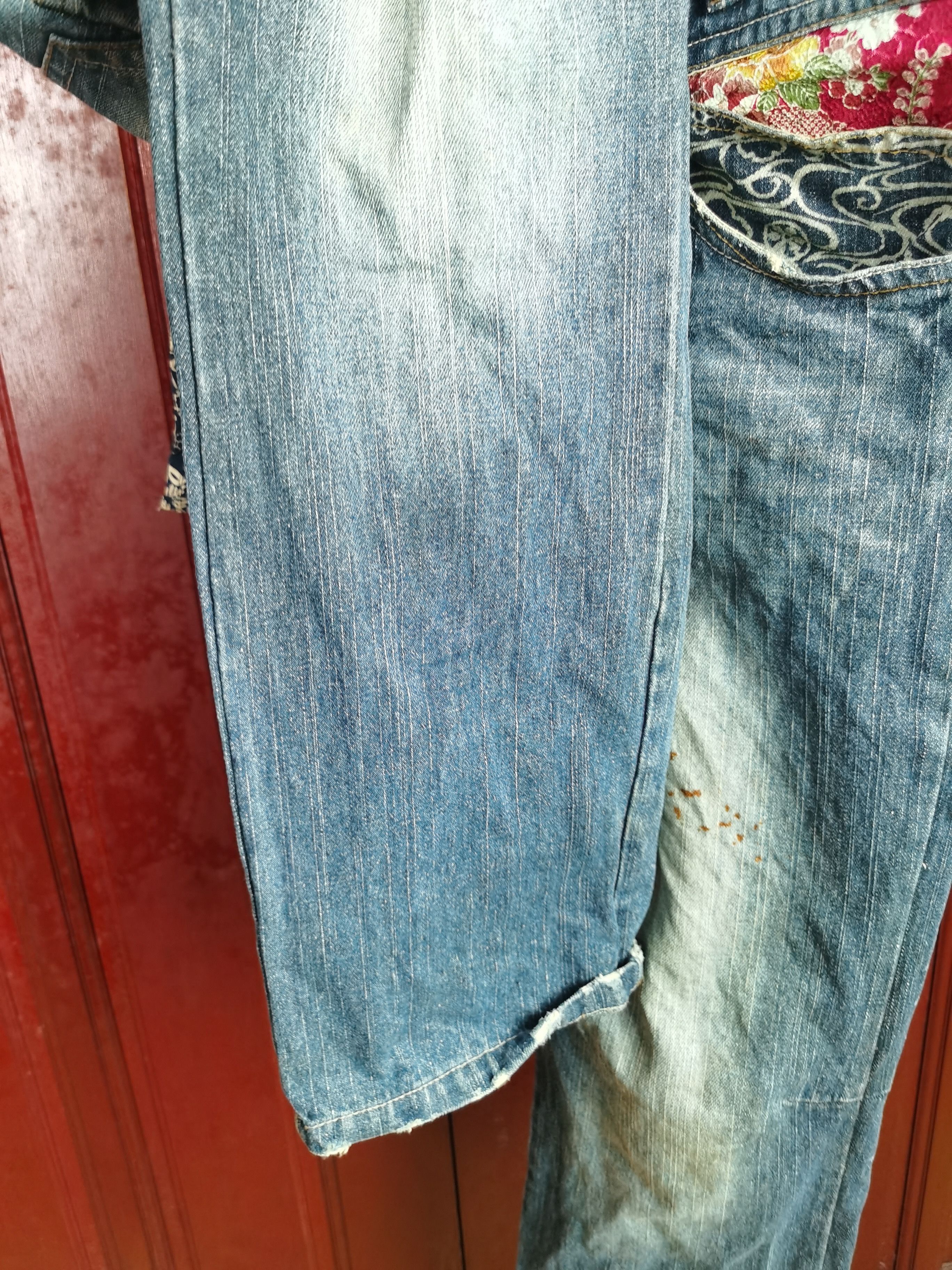 Japanese Brand RARE Gumu Double Pocket Japanese Design Denim Size US 33 - 18 Thumbnail