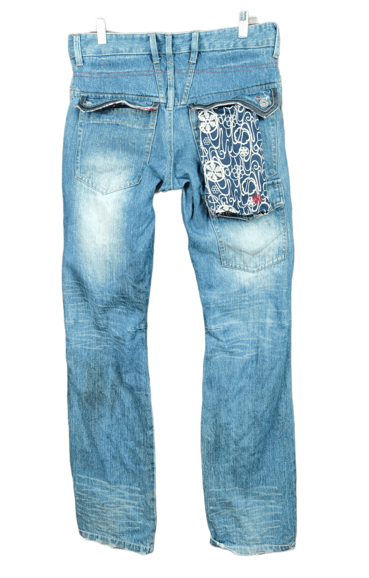 Japanese Brand RARE Gumu Double Pocket Japanese Design Denim Size US 33 - 20 Thumbnail