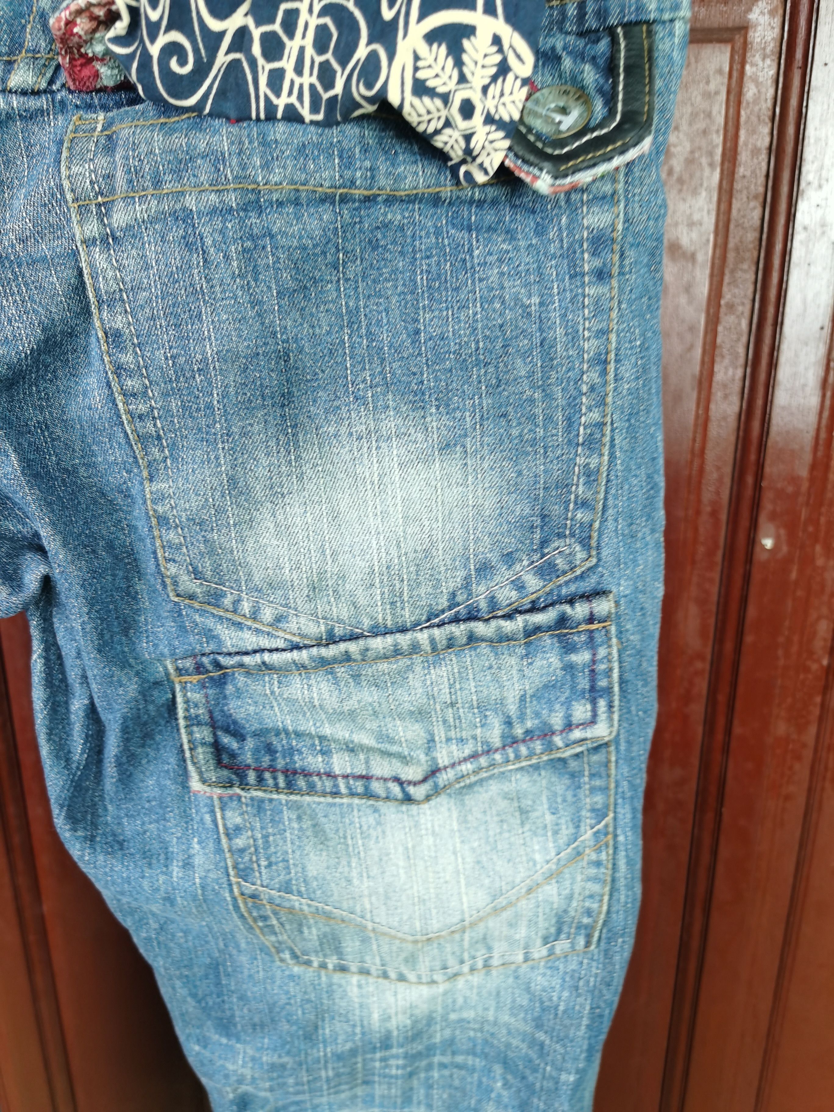 Japanese Brand RARE Gumu Double Pocket Japanese Design Denim Size US 33 - 14 Thumbnail