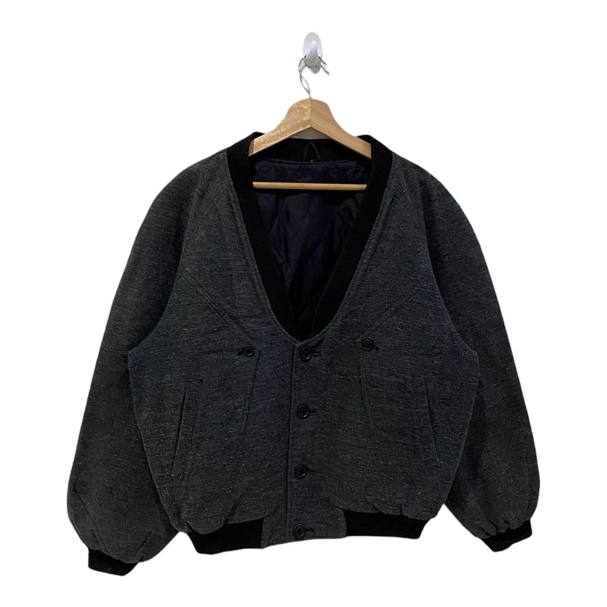 Issey Miyake JAPANESE BRAND CARDIGAN BOMBER JACKET Size US M / EU 48-50 / 2 - 6 Thumbnail