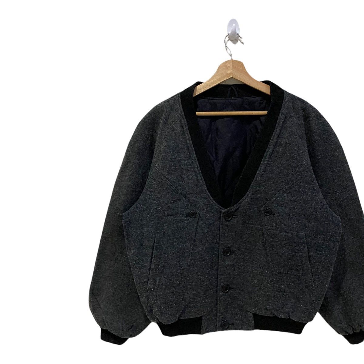 Issey Miyake JAPANESE BRAND CARDIGAN BOMBER JACKET Size US M / EU 48-50 / 2 - 8 Thumbnail
