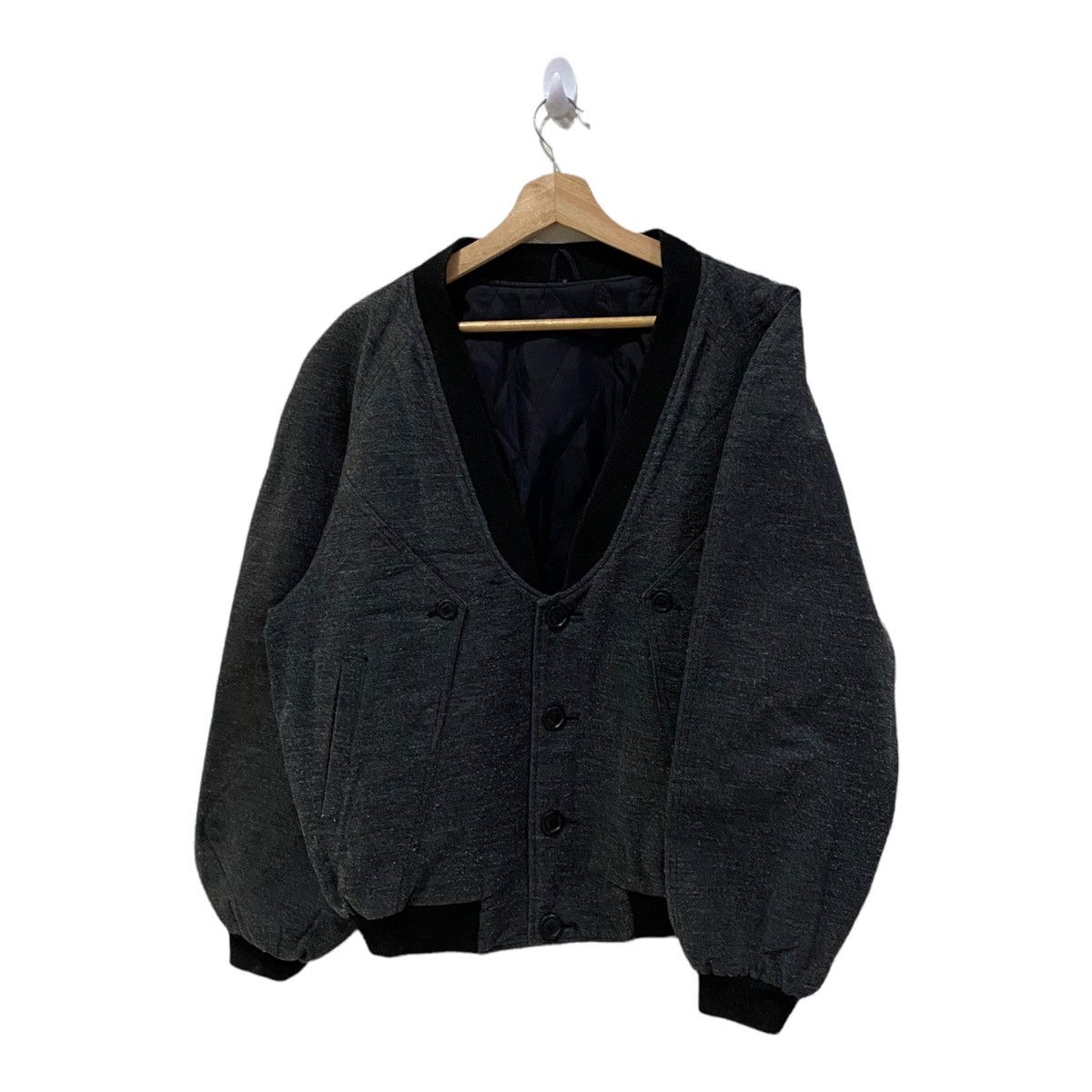 Issey Miyake JAPANESE BRAND CARDIGAN BOMBER JACKET Size US M / EU 48-50 / 2 - 5 Thumbnail