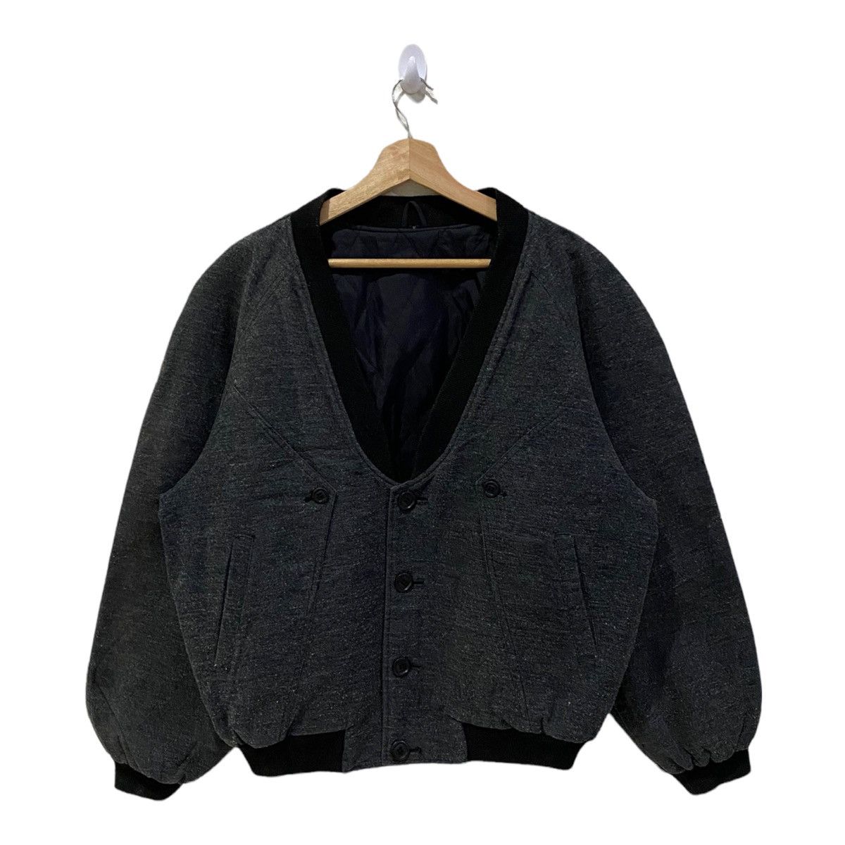 Issey Miyake JAPANESE BRAND CARDIGAN BOMBER JACKET Size US M / EU 48-50 / 2 - 2 Thumbnail