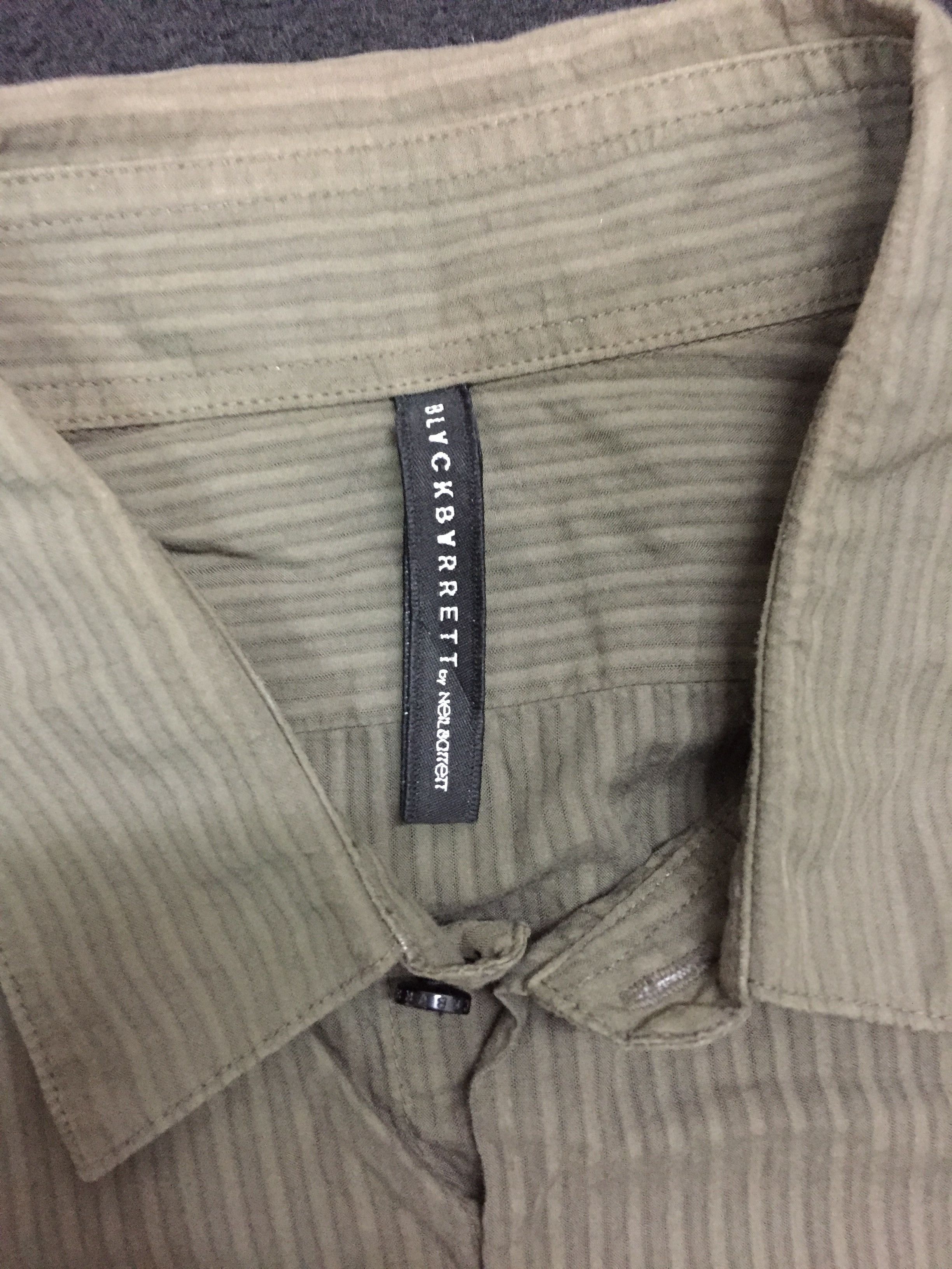 Neil Barrett Black Barrert by Neil Barret 3 Pocket Shirt Size S / US 4 / IT 40 - 2 Thumbnail