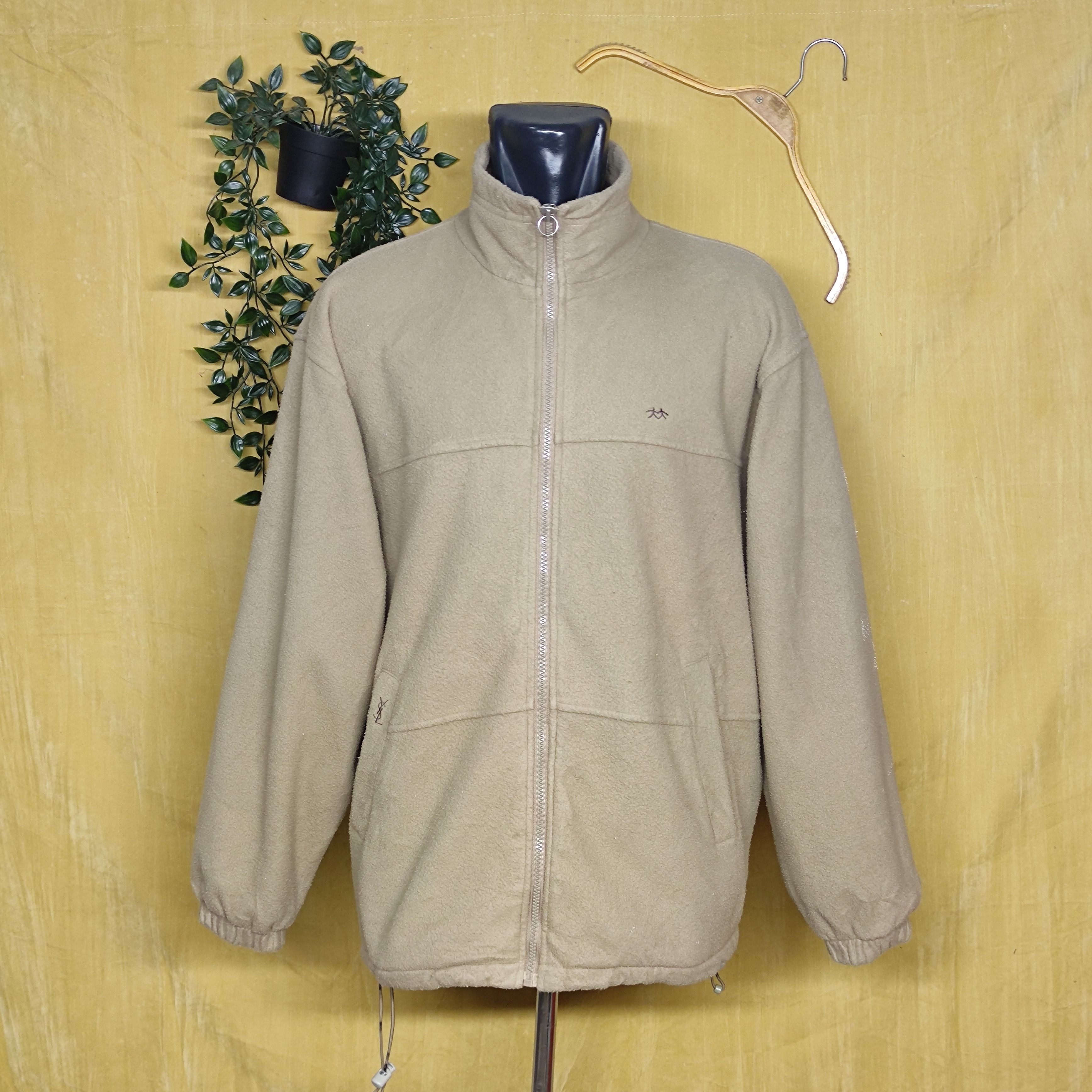 🔥Vintage Yves Saint Laurent Zipped Fleece Jacket