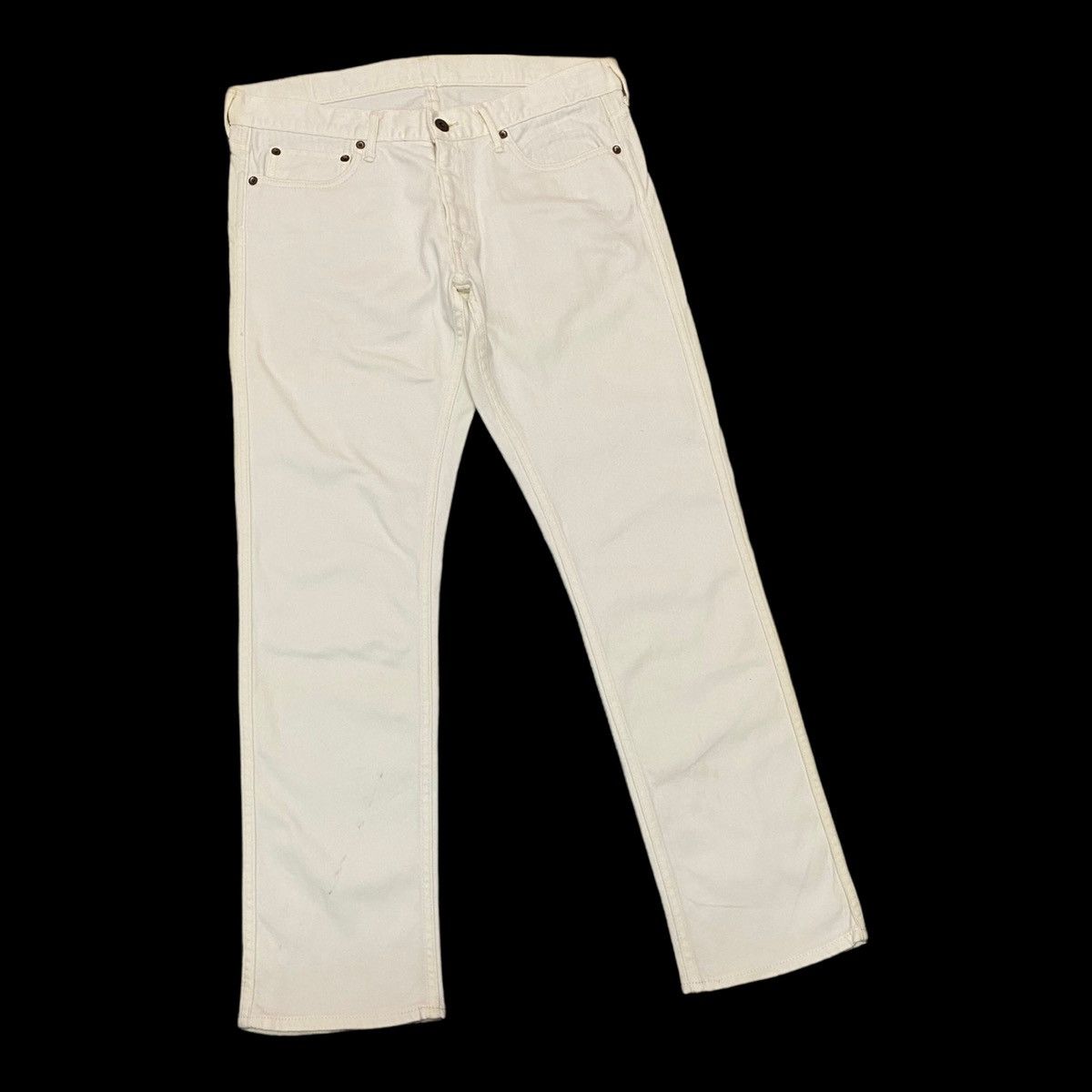Blue Blue Japan × Japan Blue × Japanese Brand RARE🇯🇵JAPAN BLUE JEANS WHITE DENIM JEANS Size US 32 / EU 48 - 3 Thumbnail