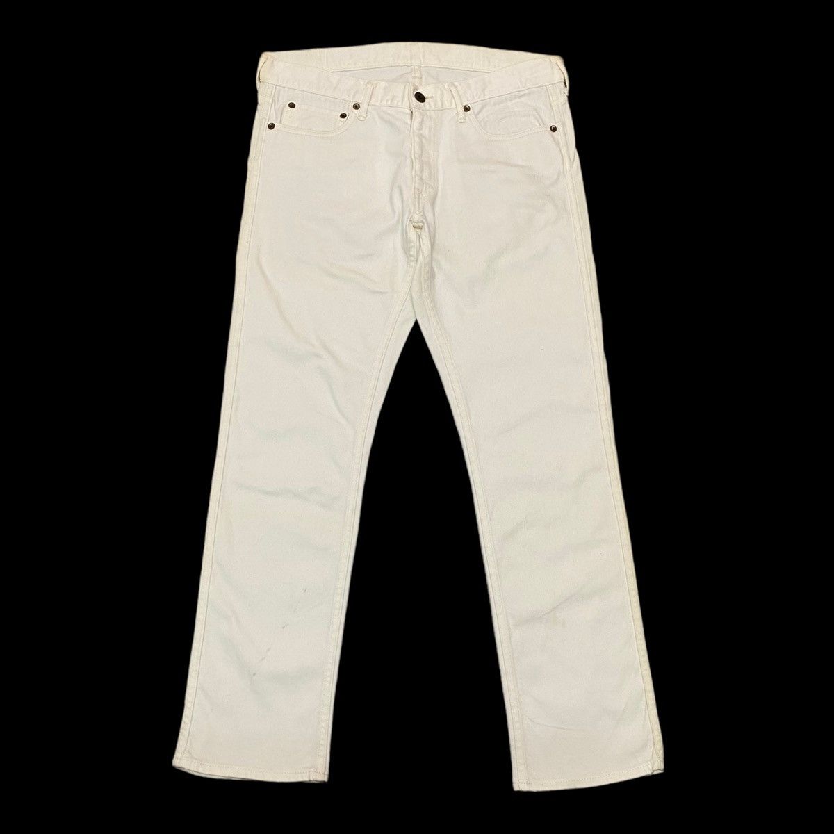 Blue Blue Japan × Japan Blue × Japanese Brand RARE🇯🇵JAPAN BLUE JEANS WHITE DENIM JEANS Size US 32 / EU 48 - 1 Thumbnail