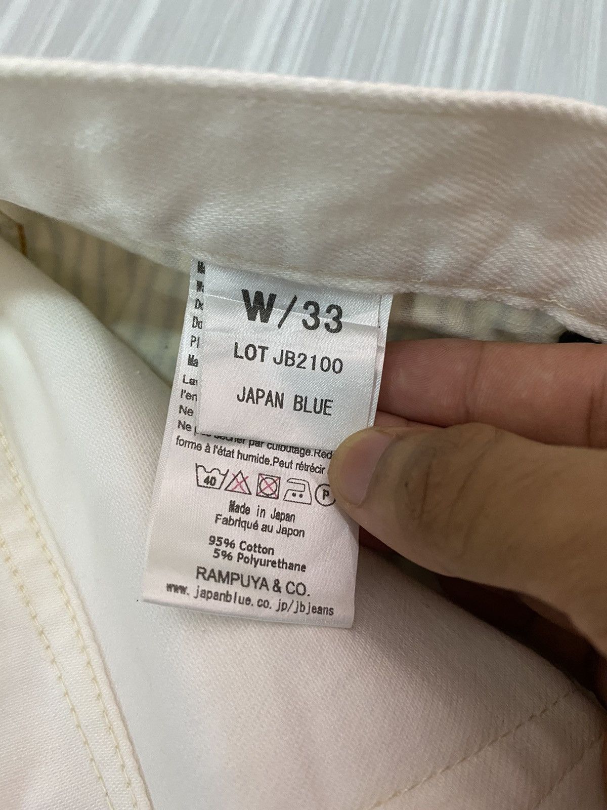 Blue Blue Japan × Japan Blue × Japanese Brand RARE🇯🇵JAPAN BLUE JEANS WHITE DENIM JEANS Size US 32 / EU 48 - 9 Thumbnail