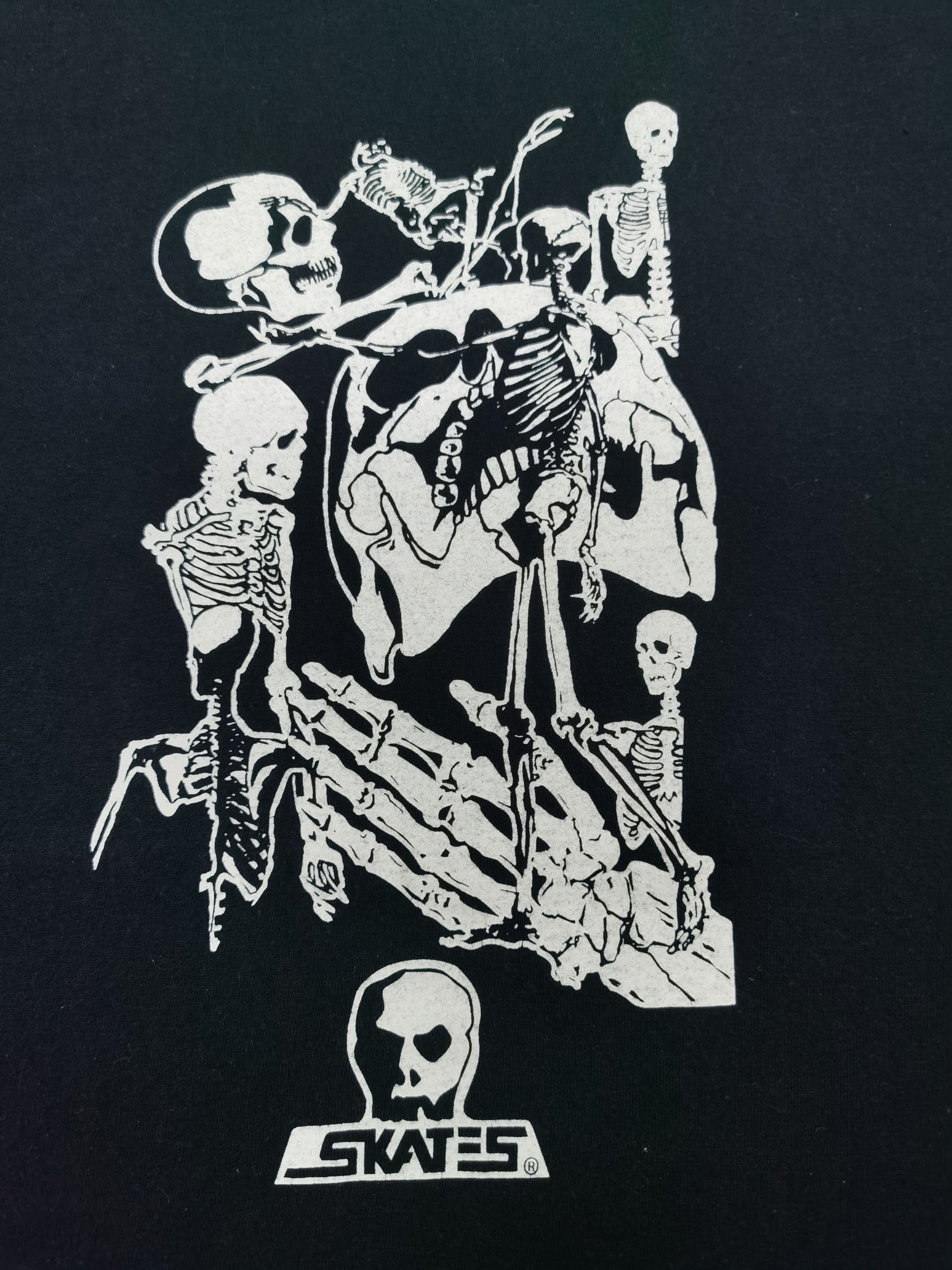Vintage Made In Canada Skull Skates T-shirt Size US L / EU 52-54 / 3 - 3 Thumbnail
