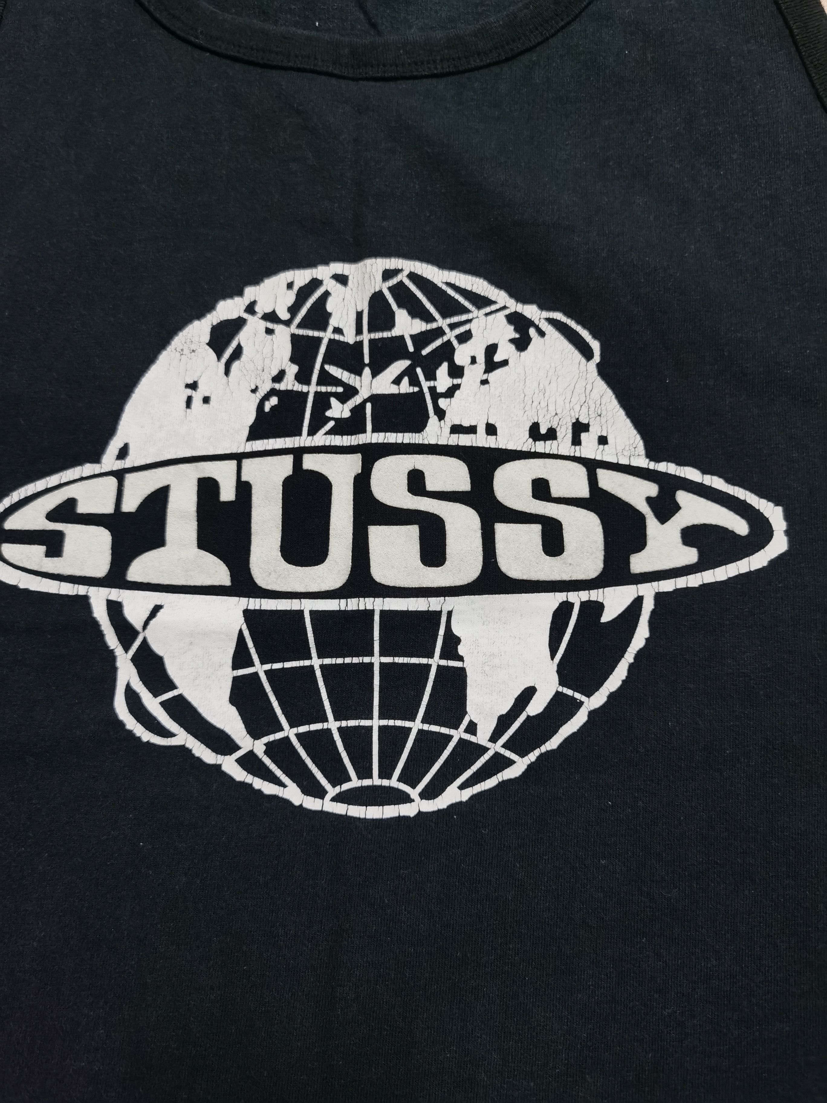 Stussy × Vintage Stussy Globe Logo Singlet Size US M / EU 48-50 / 2 - 2 Thumbnail