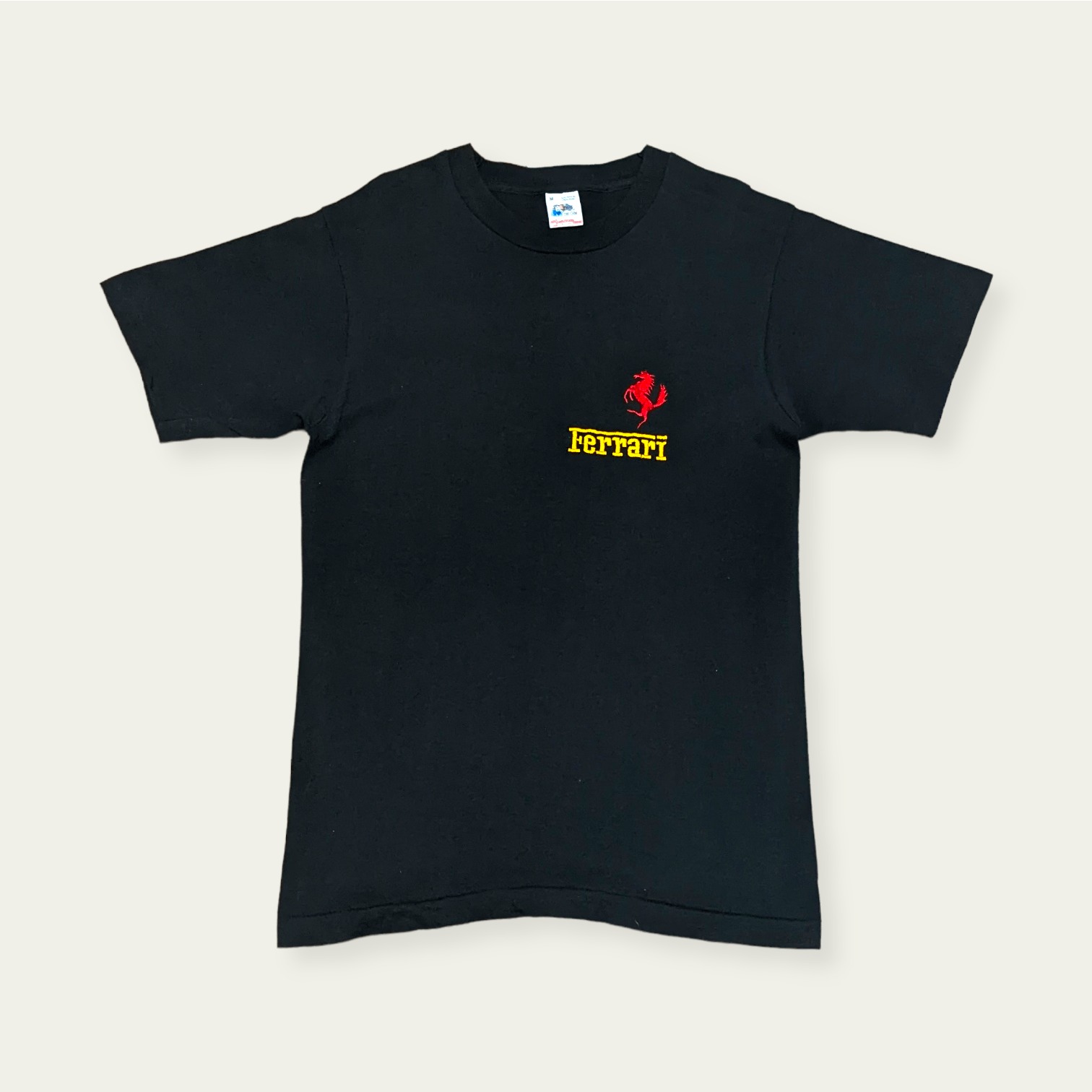 Ferrari × Vintage Vintage 80s 90s Ferrari Embroidered Logo T shirt Size US M / EU 48-50 / 2 - 1 Thumbnail