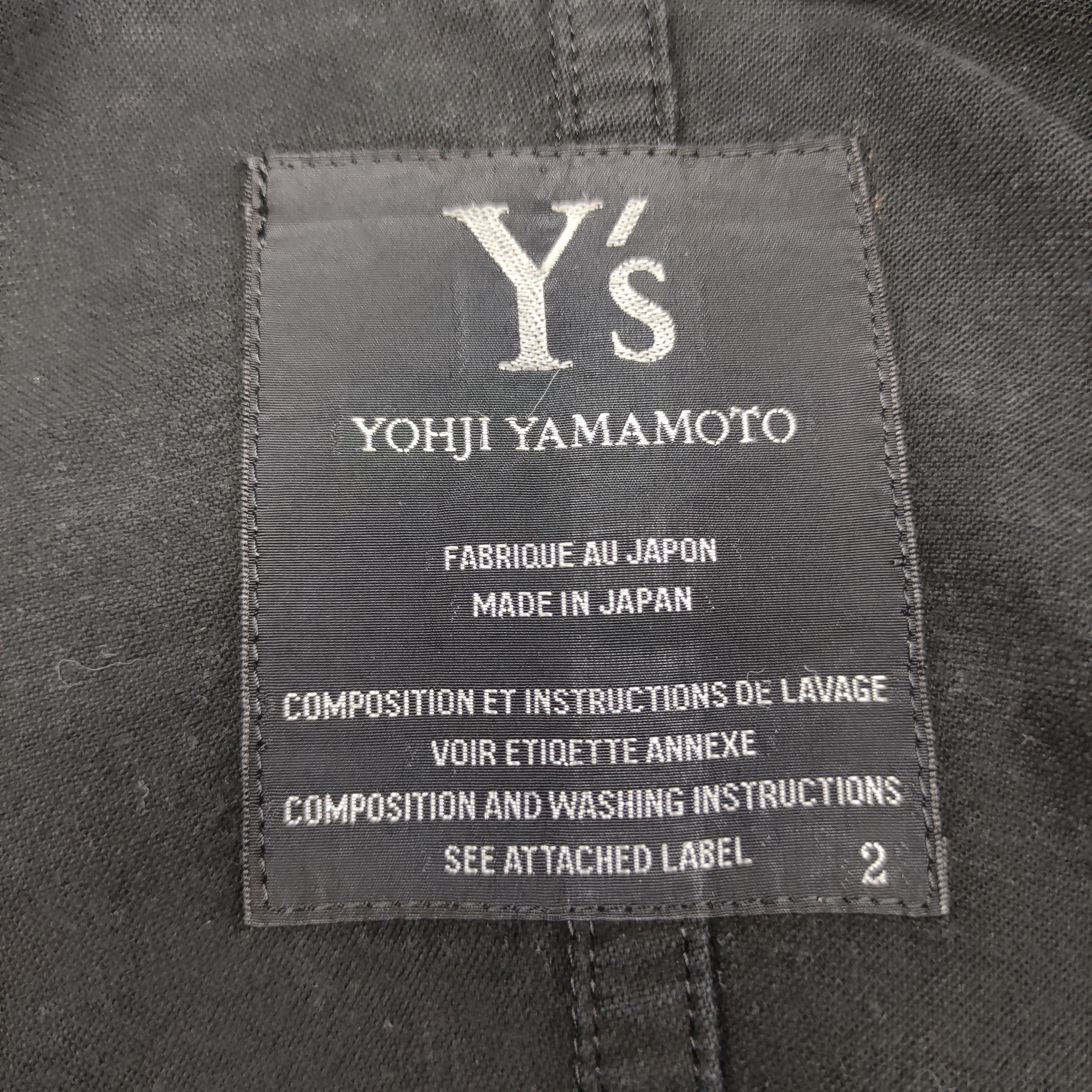 Designer × Japanese Brand × Yohji Yamamoto YOHJI YAMAMOTO Y'S JAPAN LONG JACKET Size US XL / EU 56 / 4 - 15 Thumbnail