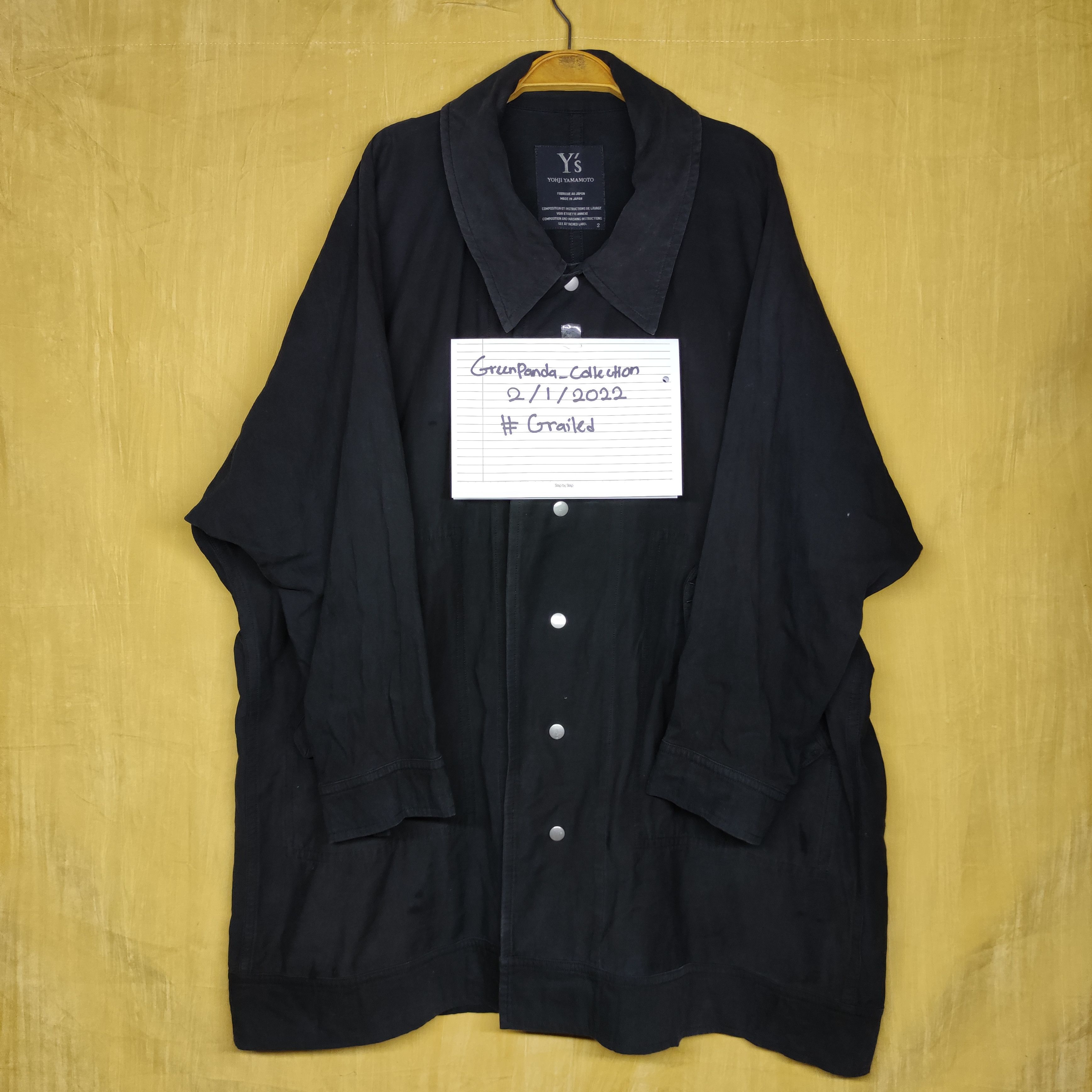Designer × Japanese Brand × Yohji Yamamoto YOHJI YAMAMOTO Y'S JAPAN LONG JACKET Size US XL / EU 56 / 4 - 11 Thumbnail