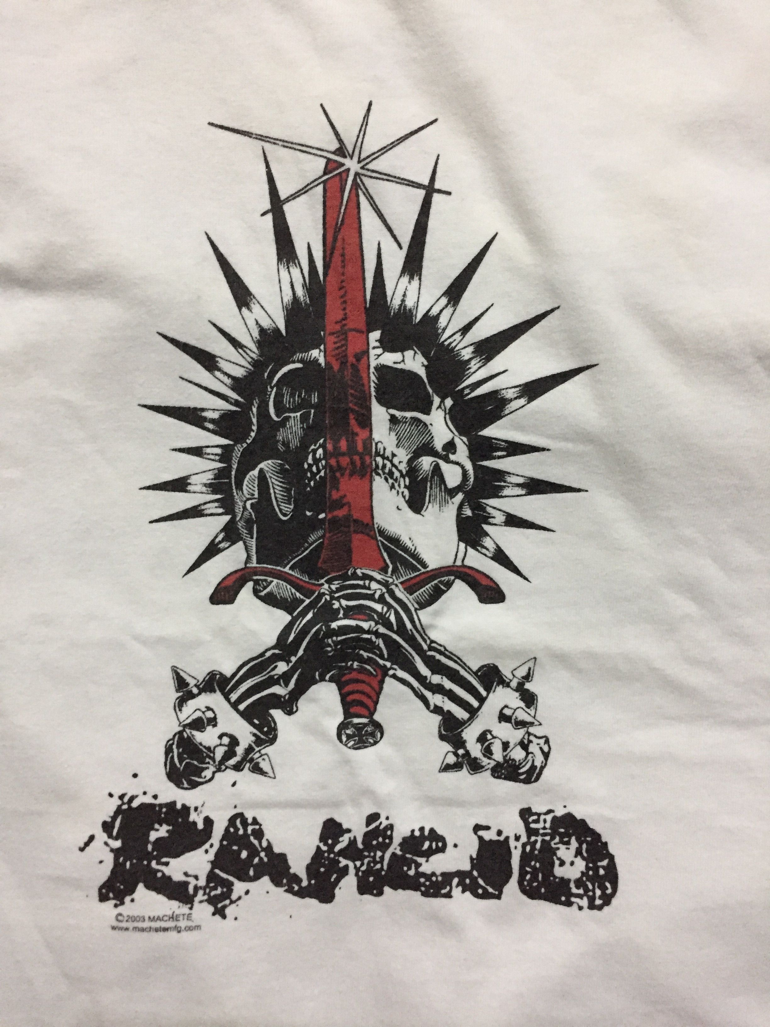Anvil Vintage 2003 Rancid Powell Peralta Design Tee Size US M / EU 48-50 / 2 - 2 Thumbnail