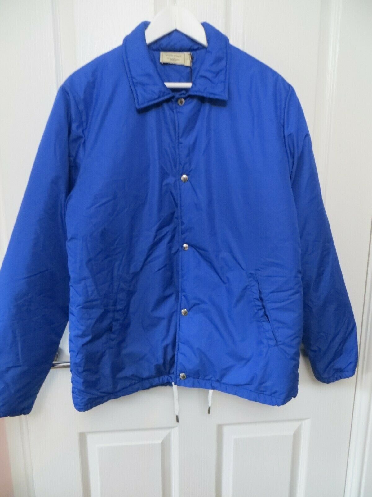 image of Maison Kitsune Blue Coach Jacket, Men's (Size Small)