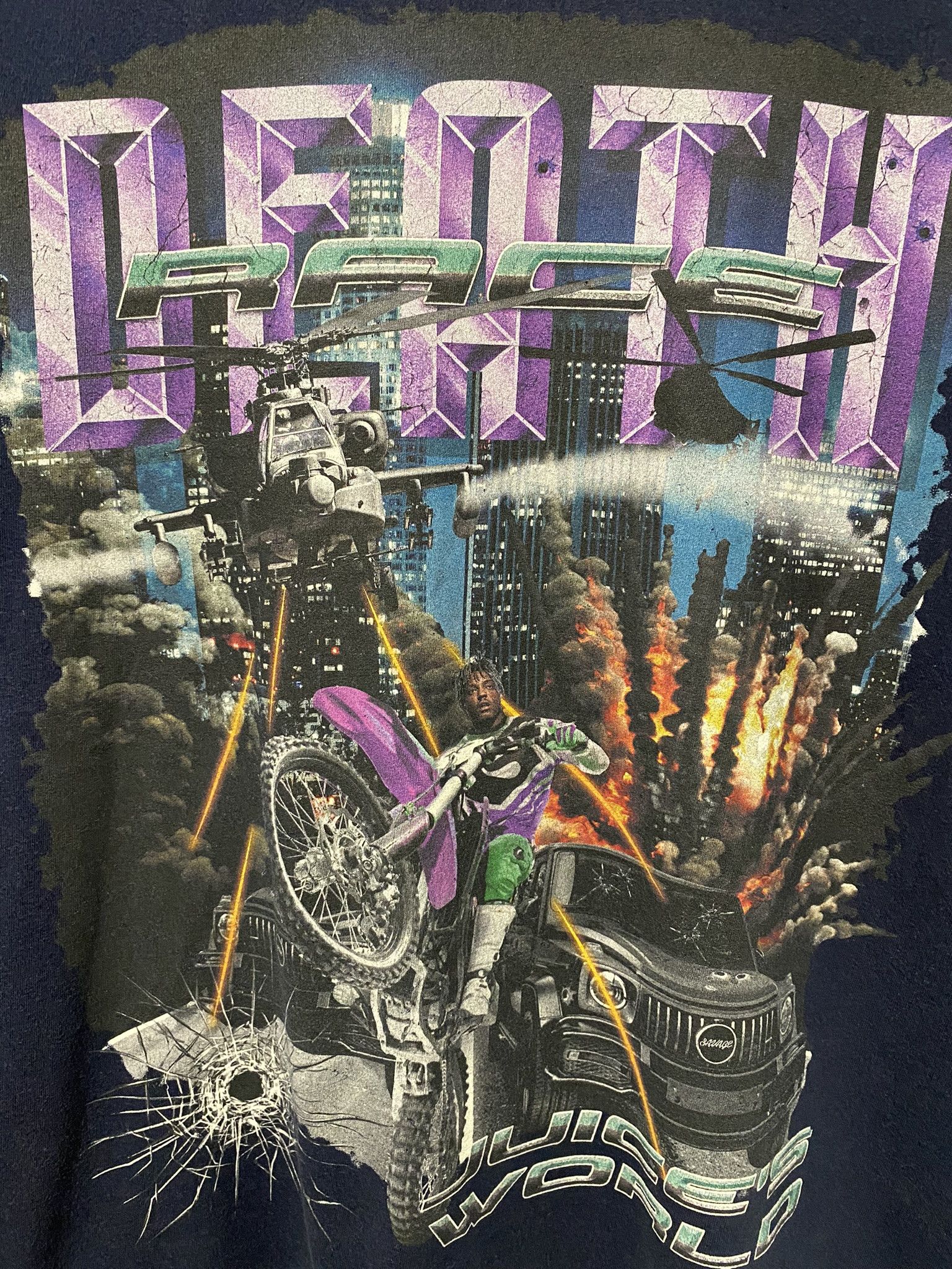 Rap Tees 2019 Death Race Juice WRLD merchandise t-shirt Size US M / EU 48-50 / 2 - 2 Thumbnail