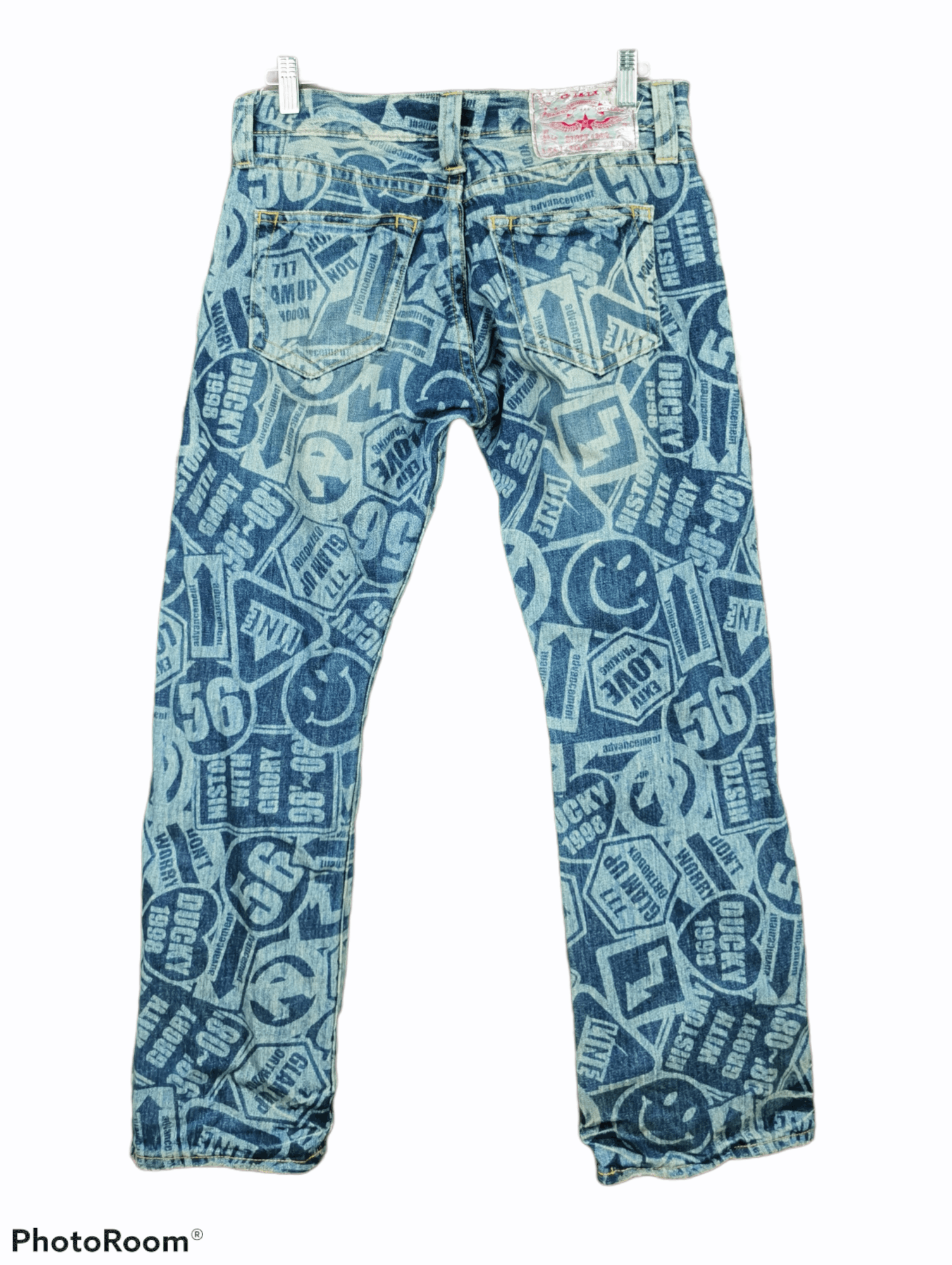 Japanese Brand Co & Lu Full Print Denim Size US 32 / EU 48 - 2 Thumbnail