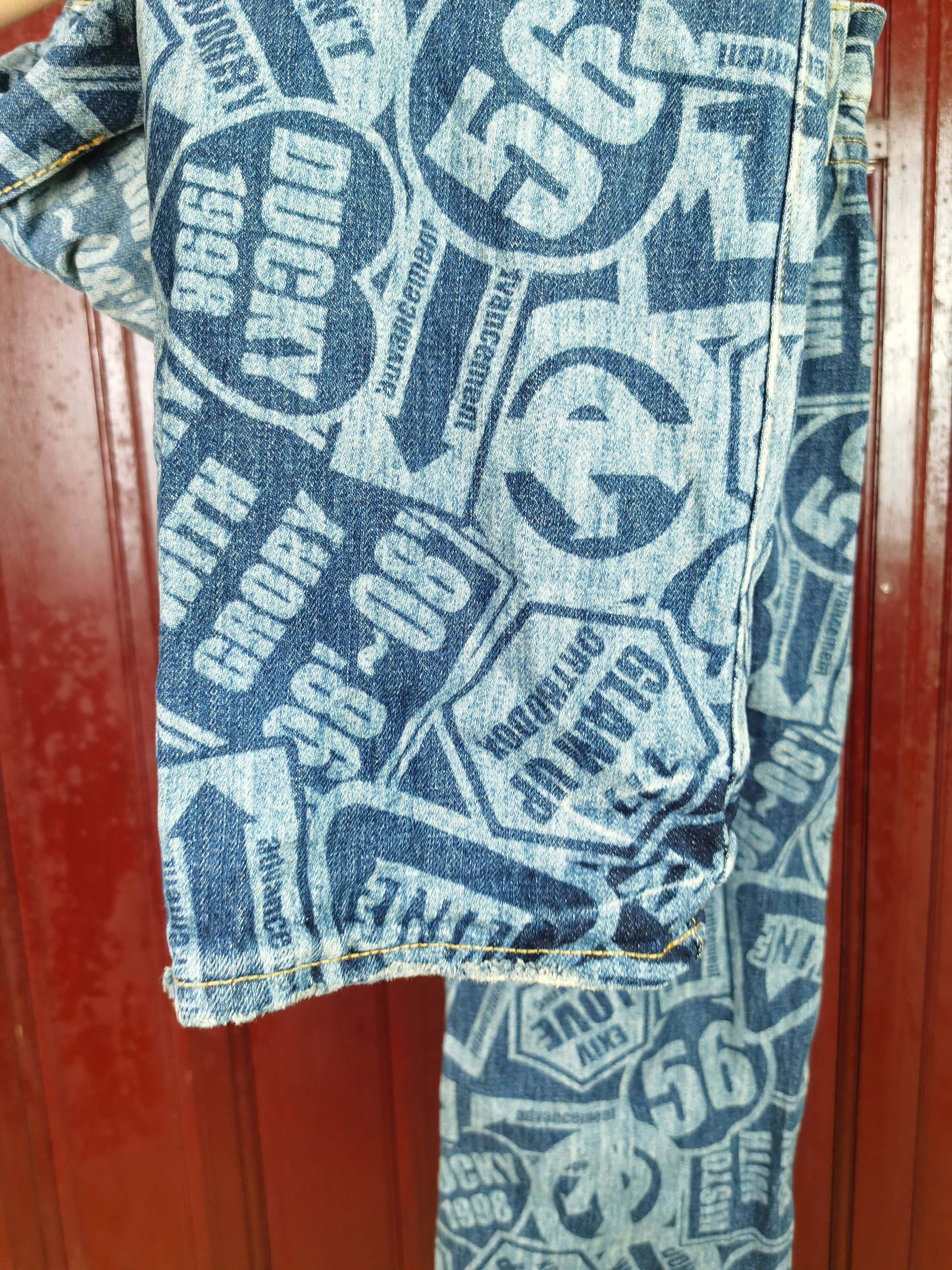 Japanese Brand Co & Lu Full Print Denim Size US 32 / EU 48 - 8 Thumbnail