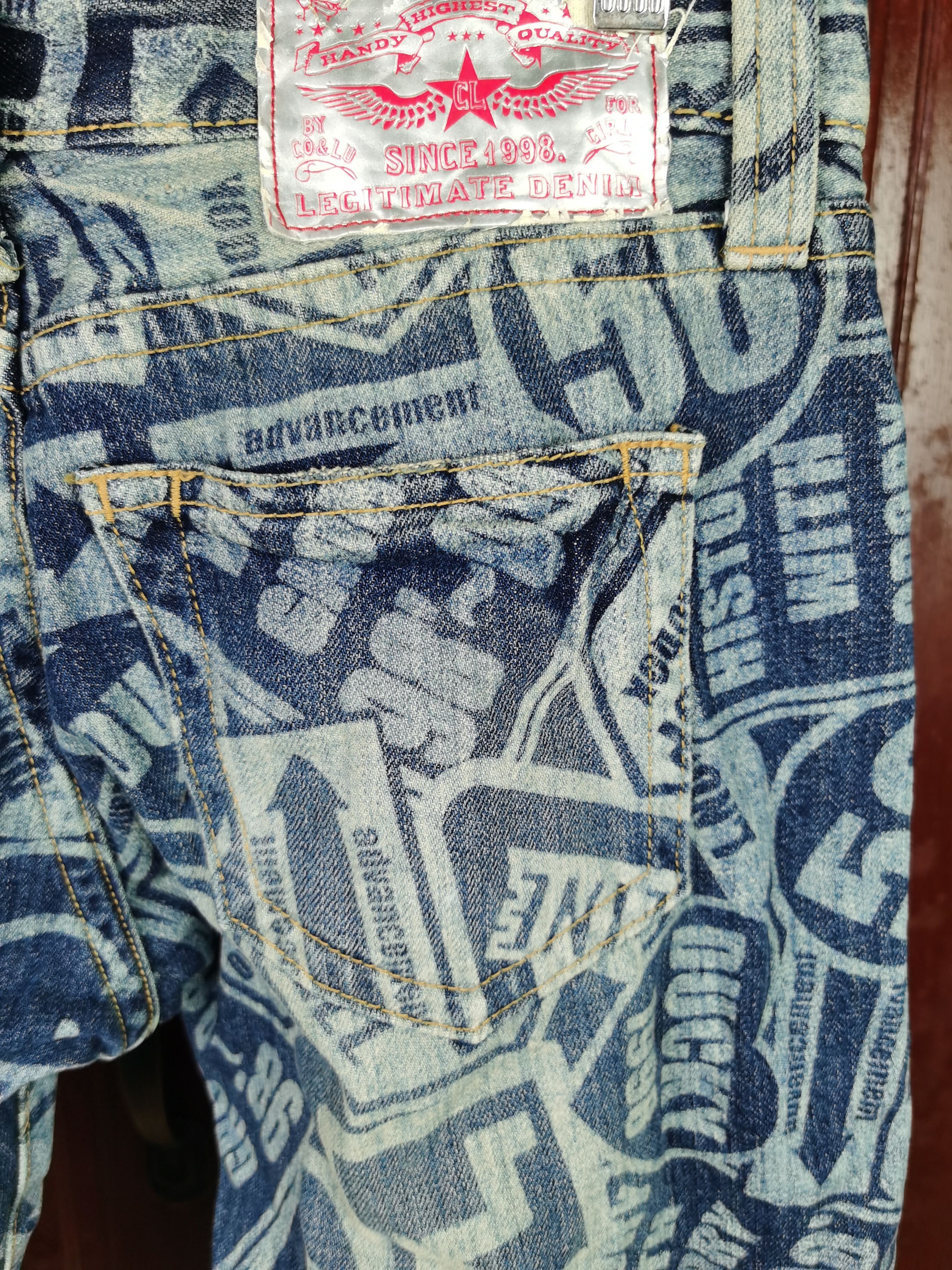 Japanese Brand Co & Lu Full Print Denim Size US 32 / EU 48 - 6 Thumbnail