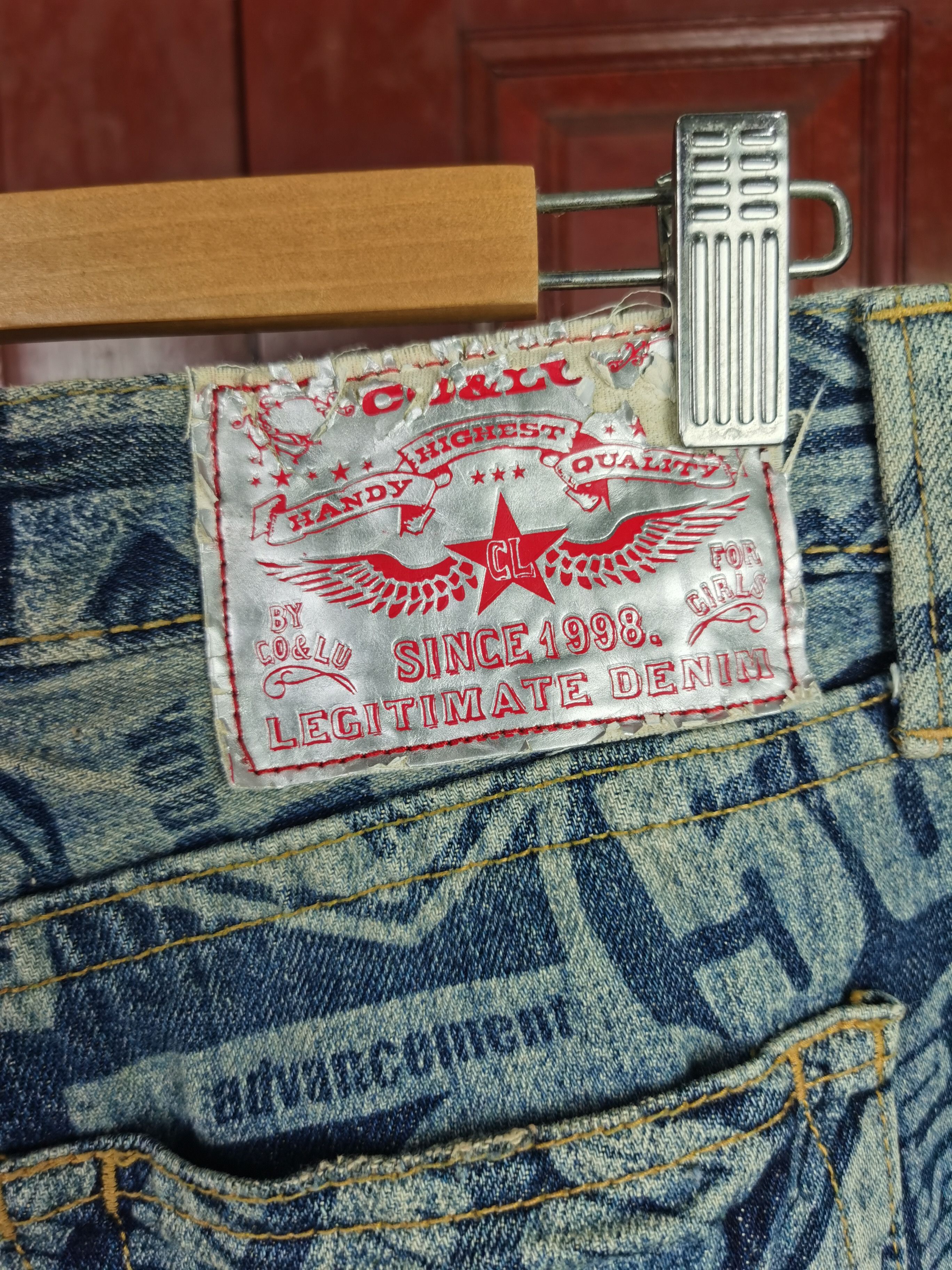 Japanese Brand Co & Lu Full Print Denim Size US 32 / EU 48 - 5 Thumbnail