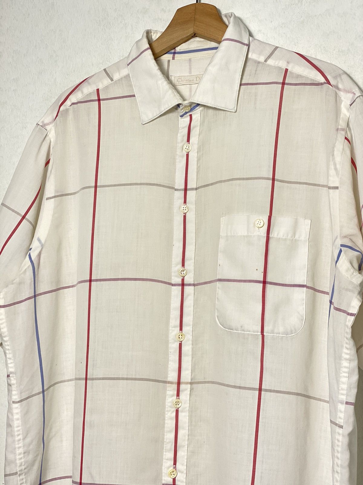 Christian Dior Monsieur × Vintage Vintage Christian Dior Button Ups Shirt Size US XL / EU 56 / 4 - 2 Thumbnail