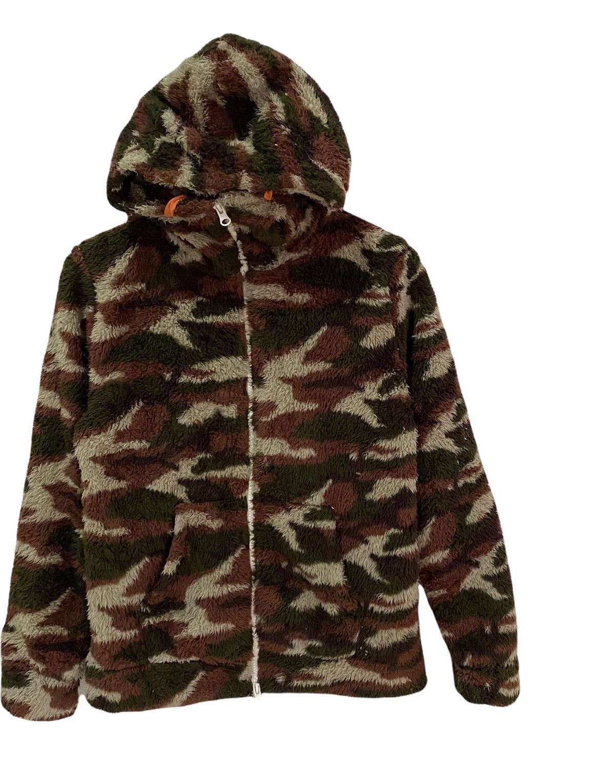Japanese Brand Vintage Timely Warming Street Fashion Camo Fleece Hoodie Size US S / EU 44-46 / 1 - 6 Thumbnail