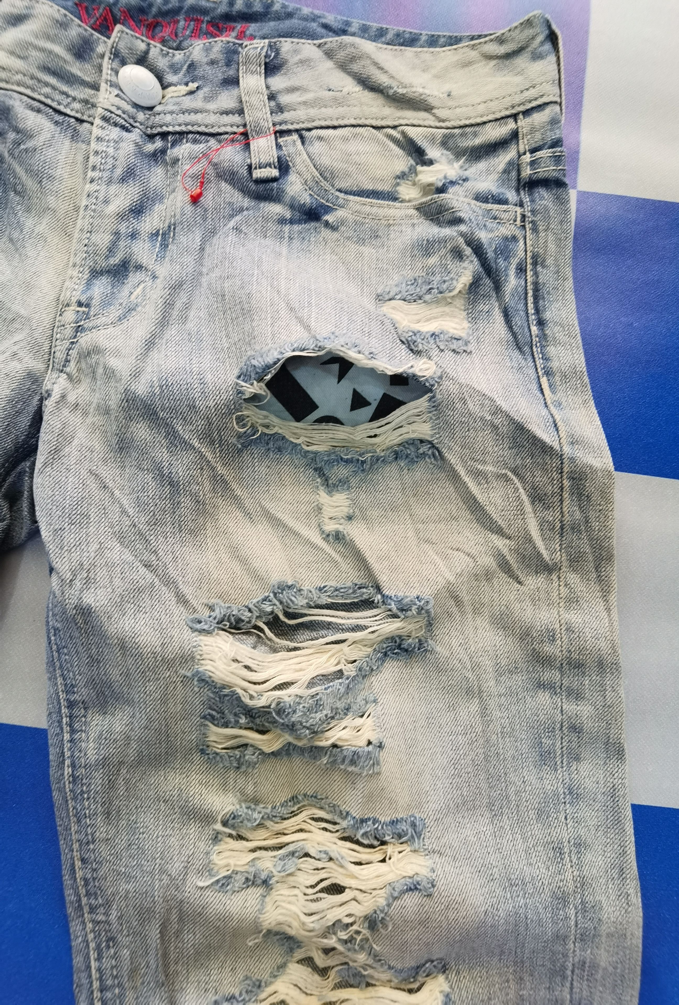 Japanese Brand × Vanquish Vanquish Distressed Denim Size US 32 / EU 48 - 7 Thumbnail