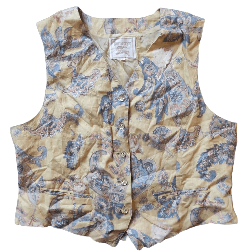 Burberry × Burberry Prorsum × Vintage Vintage Burberry Paisley Pattern Vest Size US S / EU 44-46 / 1 - 1 Thumbnail