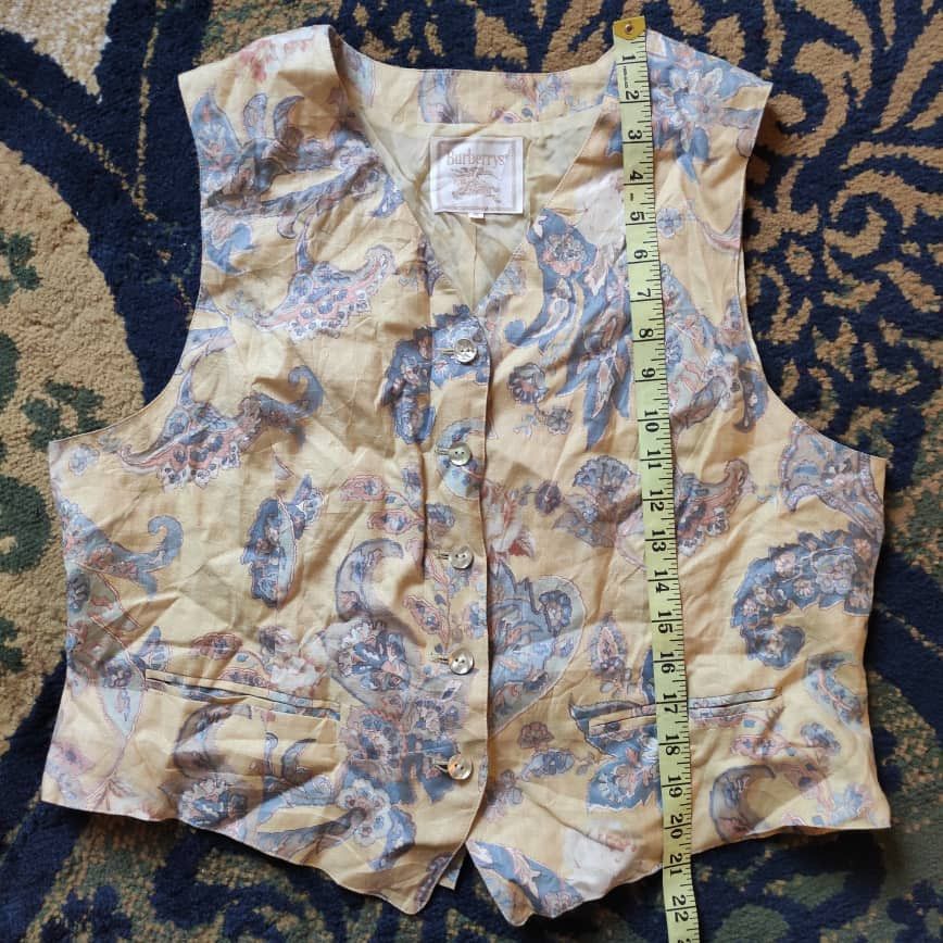 Burberry × Burberry Prorsum × Vintage Vintage Burberry Paisley Pattern Vest Size US S / EU 44-46 / 1 - 6 Thumbnail