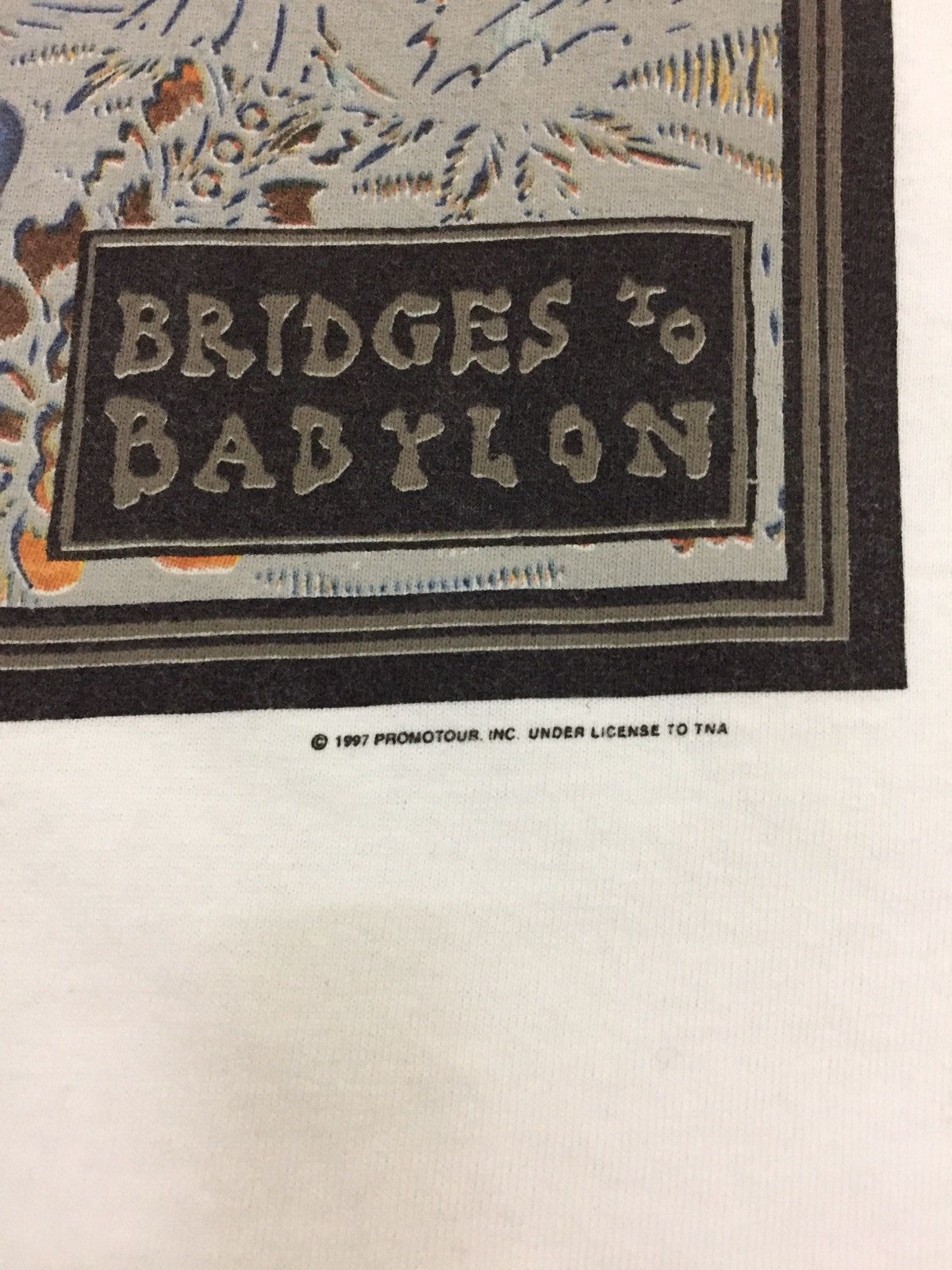 Band Tees Vintage 1997 ROLLING STONES Bridge to Babylon Size US L / EU 52-54 / 3 - 3 Thumbnail