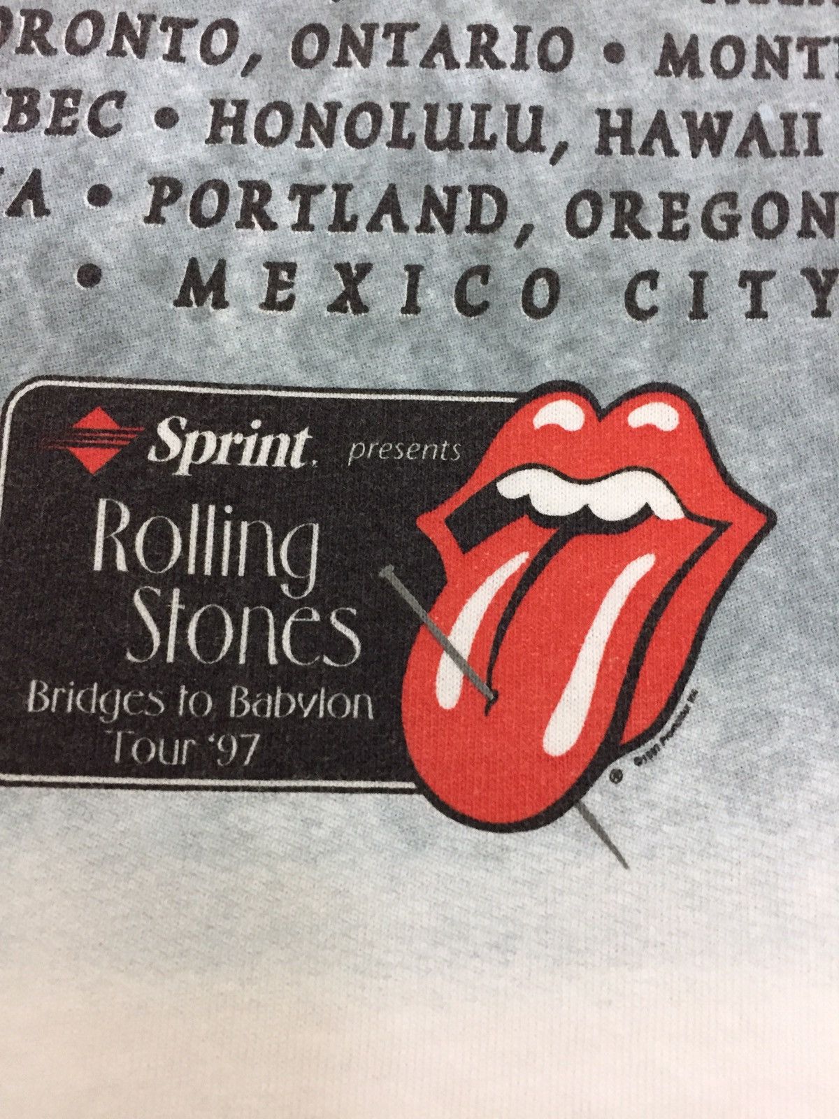 Band Tees Vintage 1997 ROLLING STONES Bridge to Babylon Size US L / EU 52-54 / 3 - 7 Thumbnail