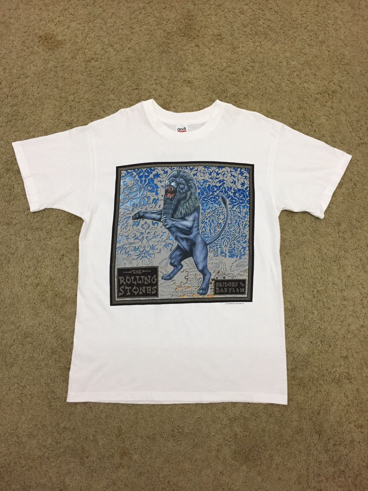 Band Tees Vintage 1997 ROLLING STONES Bridge to Babylon Size US L / EU 52-54 / 3 - 1 Thumbnail