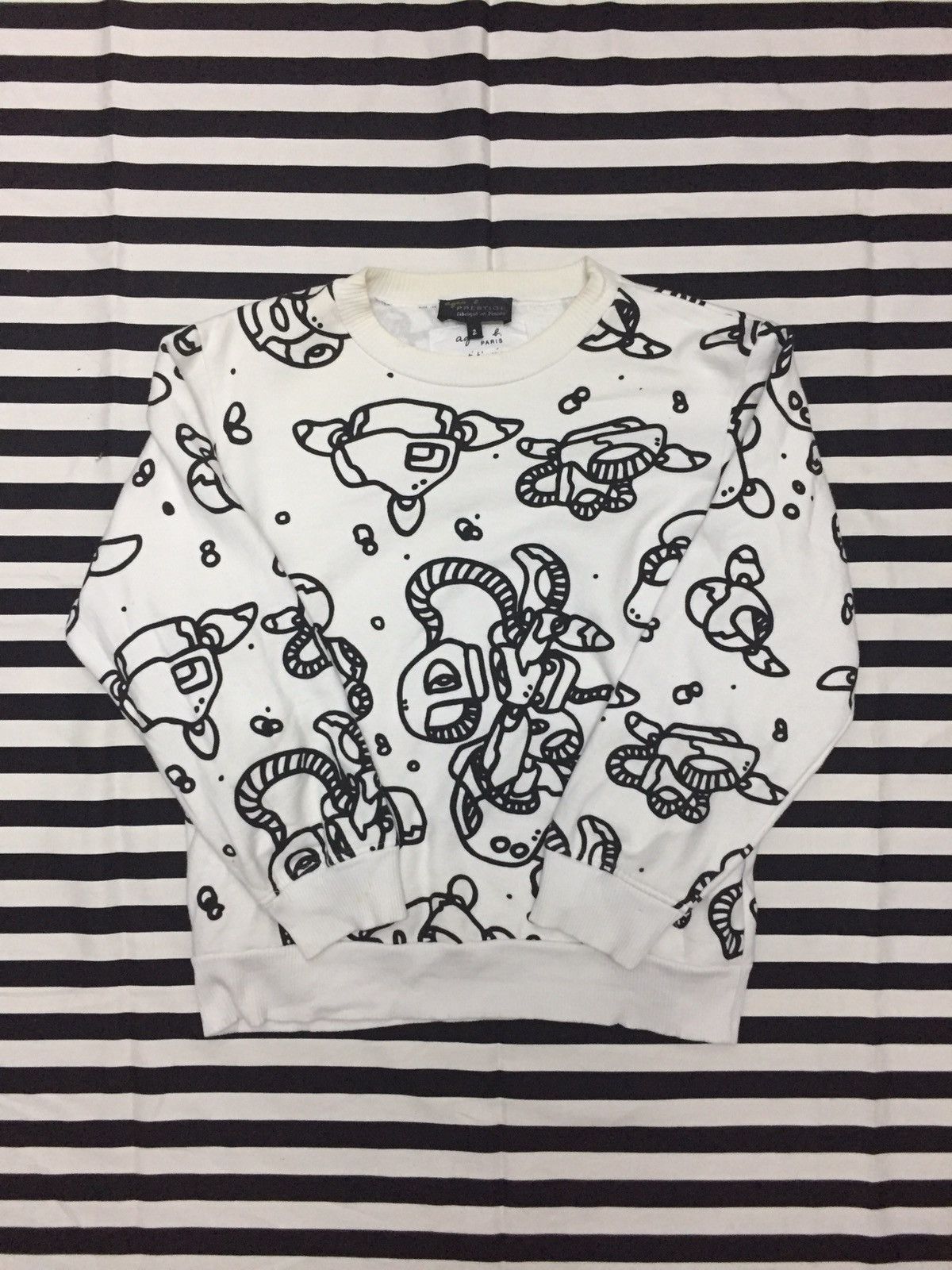 agnes b. Agnes B. x LeMoDuLeDeZeer Sweatshirt Size XS / US 0-2 / IT 36-38 - 1 Thumbnail