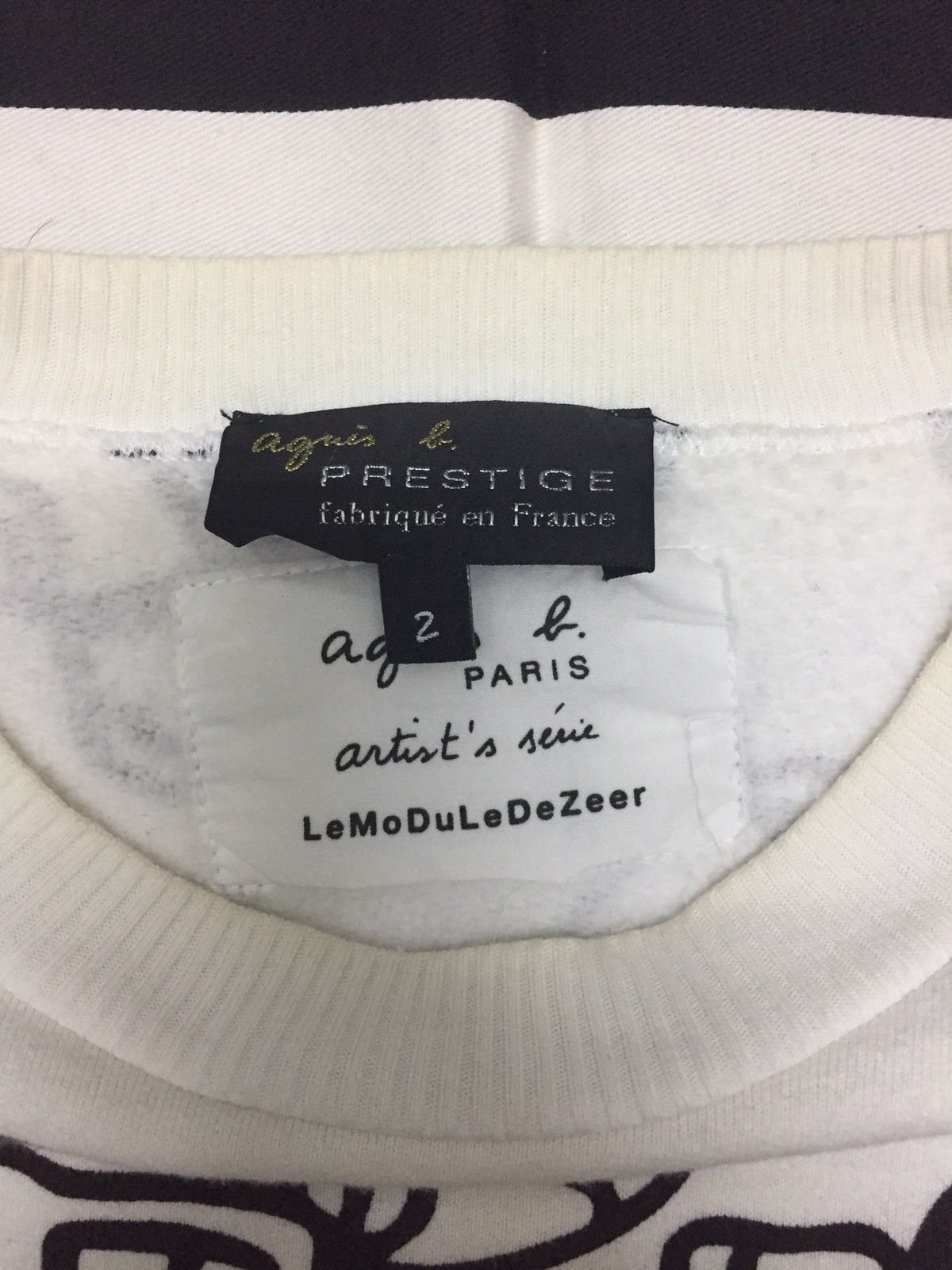 agnes b. Agnes B. x LeMoDuLeDeZeer Sweatshirt Size XS / US 0-2 / IT 36-38 - 2 Thumbnail