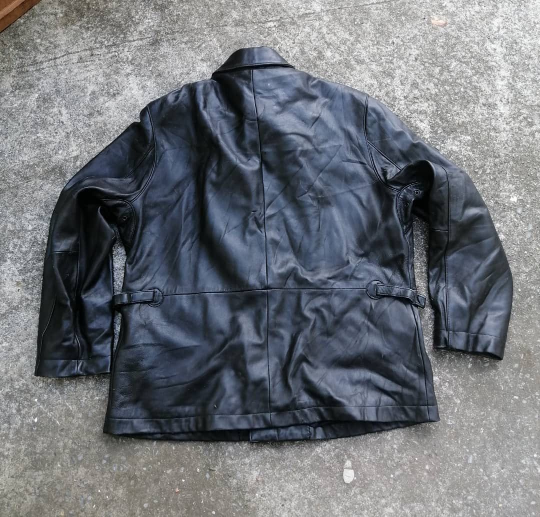 DKNY DKNY Black Leather Jacket Size US L / EU 52-54 / 3 - 2 Thumbnail