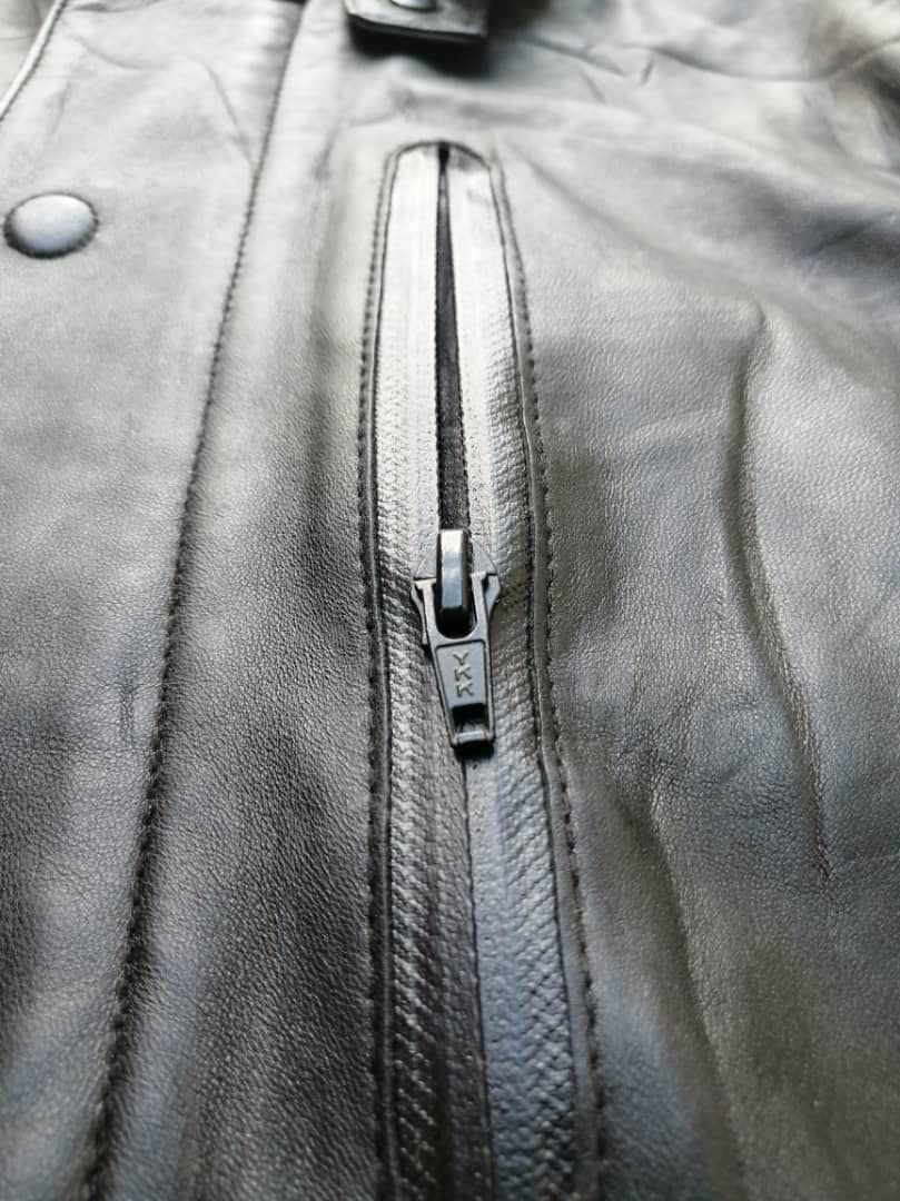 DKNY DKNY Black Leather Jacket Size US L / EU 52-54 / 3 - 3 Thumbnail