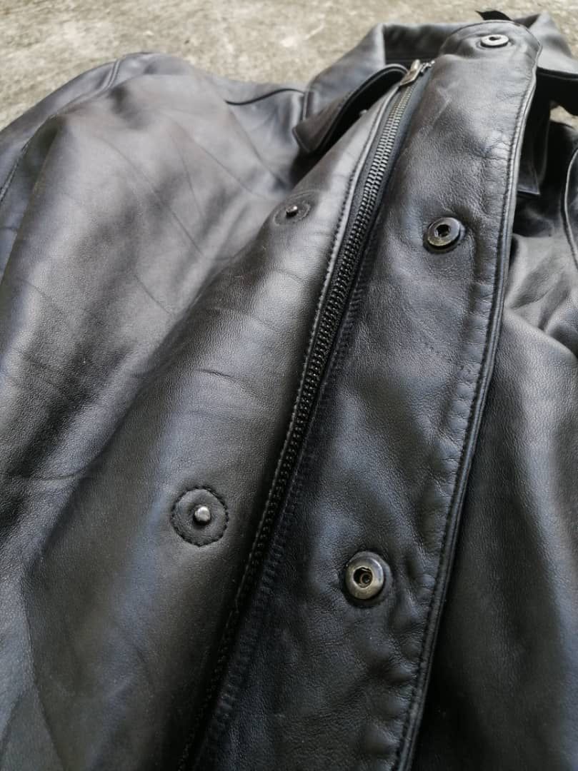 DKNY DKNY Black Leather Jacket Size US L / EU 52-54 / 3 - 7 Thumbnail