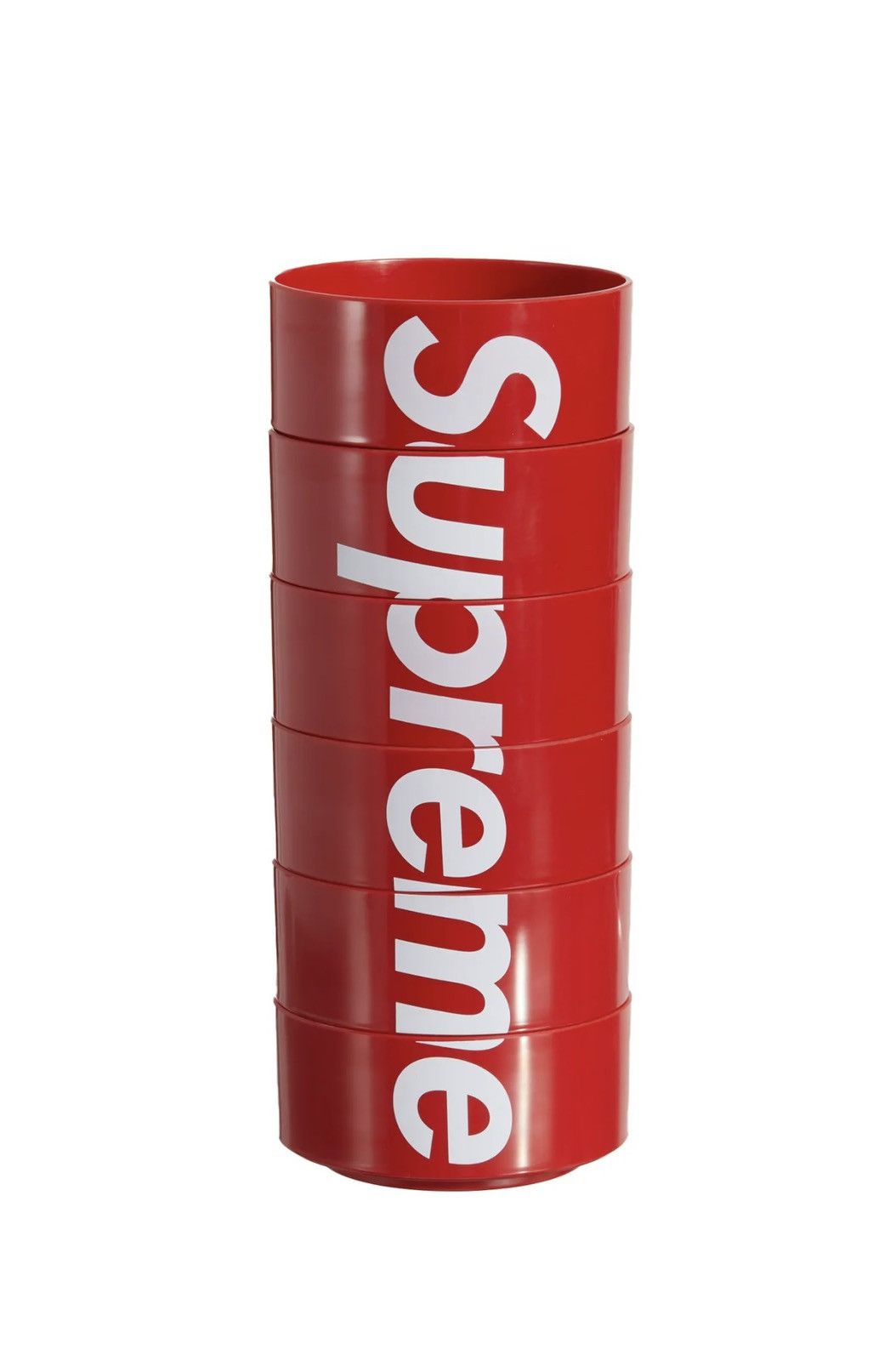 image of Supreme Heller Bowls (Set Of 6) in Red, Men's