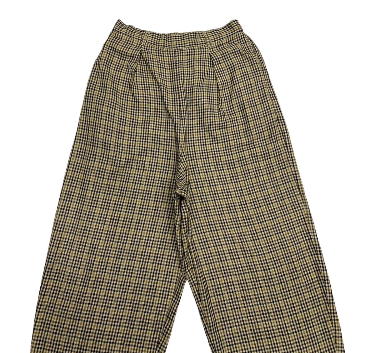 Issey Miyake × Japanese Brand RARE CHECKED NIKO AND JAPAN CROPPED BAGGY TROUSERS PANTS Size US 28 / EU 44 - 3 Thumbnail