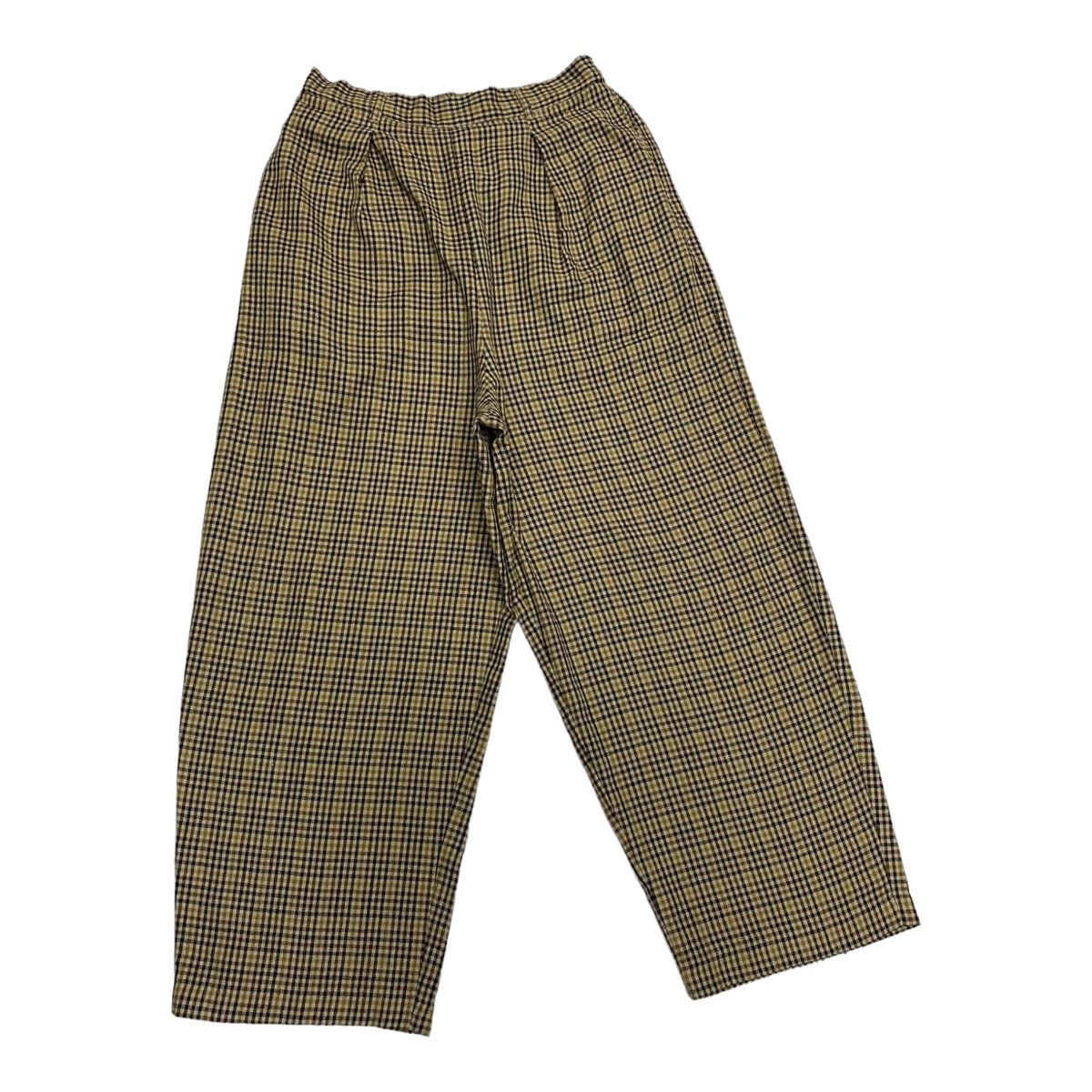 Issey Miyake × Japanese Brand RARE CHECKED NIKO AND JAPAN CROPPED BAGGY TROUSERS PANTS Size US 28 / EU 44 - 4 Thumbnail