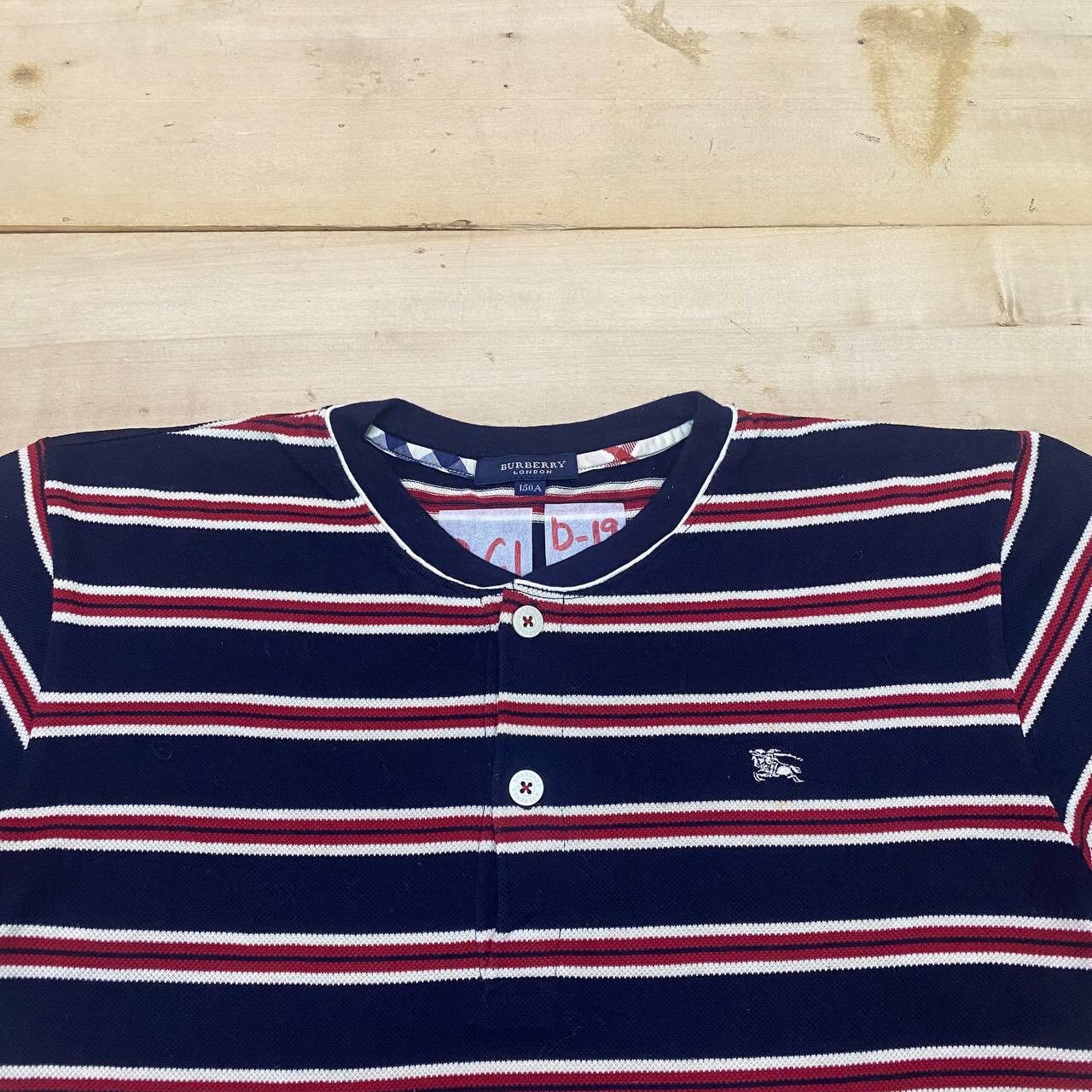 Burberry B61. BURBERRY LONDON STRIPED CROPPED TEE Size M / US 6-8 / IT 42-44 - 2 Thumbnail