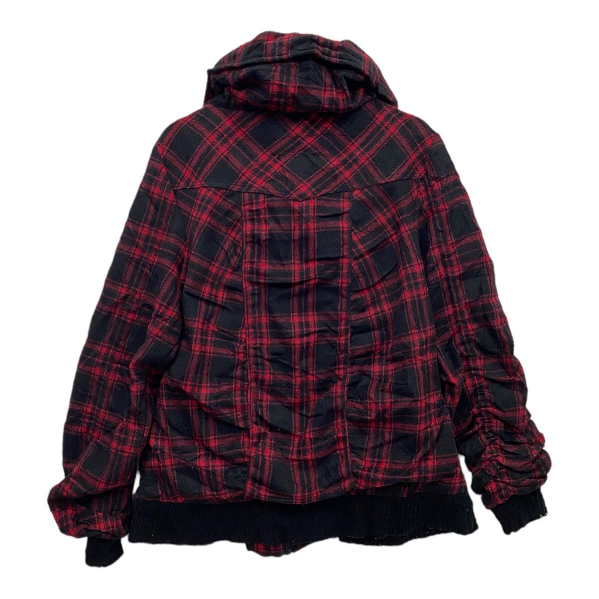 Japanese Brand 🇬🇧DIG DEEP TARTAN RED MULTI POCKET SHERPA SHEARLING JACKET Size US M / EU 48-50 / 2 - 3 Thumbnail