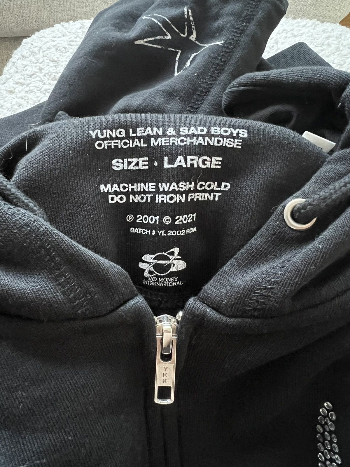 Yung Lean SadBoys パーカー 黒 Yung Lean Sad Boys logo