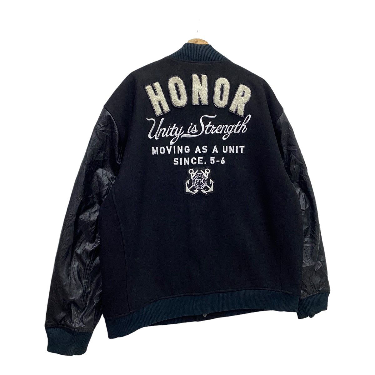Vintage 🔥VINTAGE HONOR CC CREW PATCHES VARSITY JACKET Size US XXL / EU 58 / 5 - 4 Thumbnail
